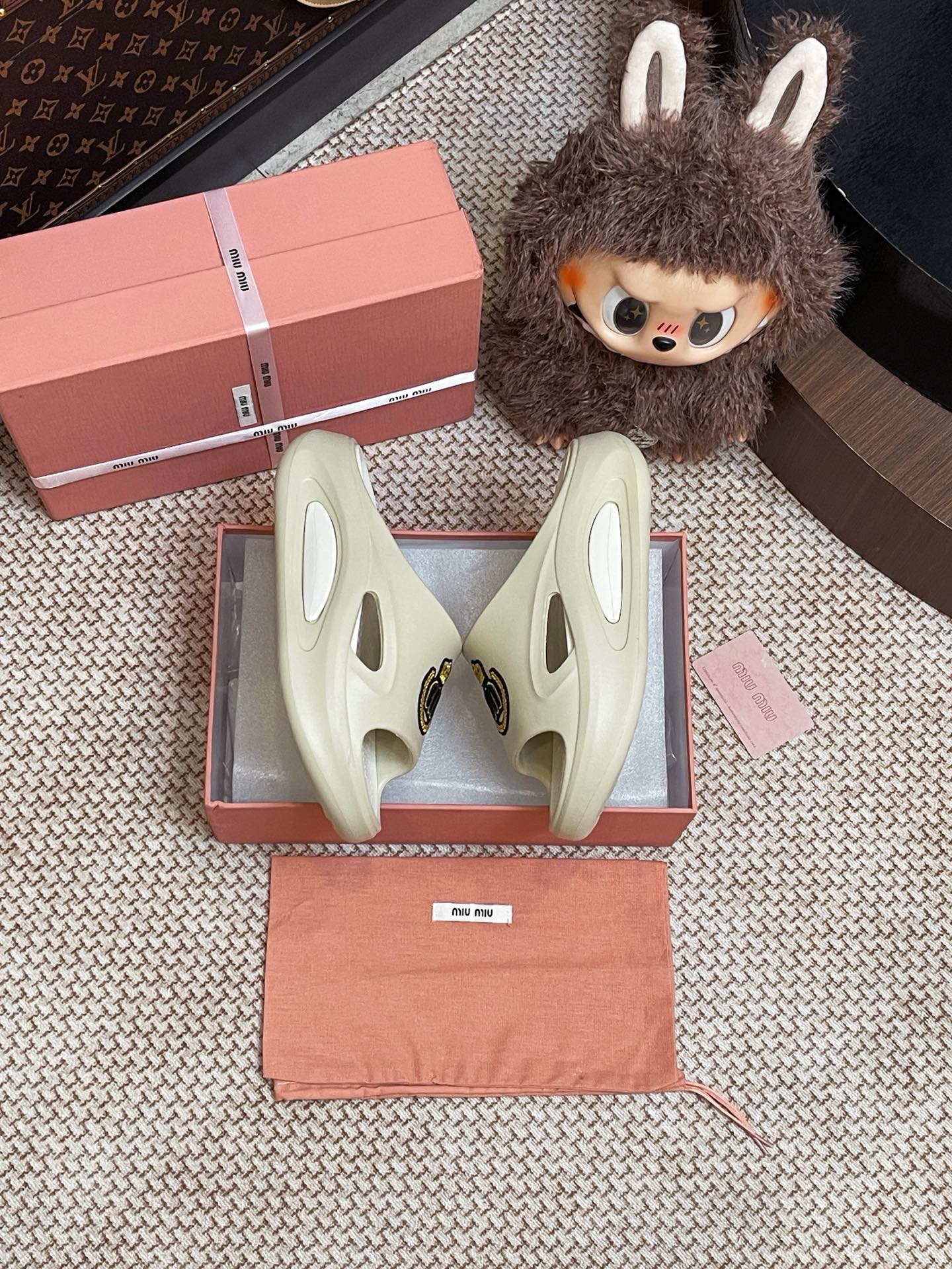 Miumiu foam slippers