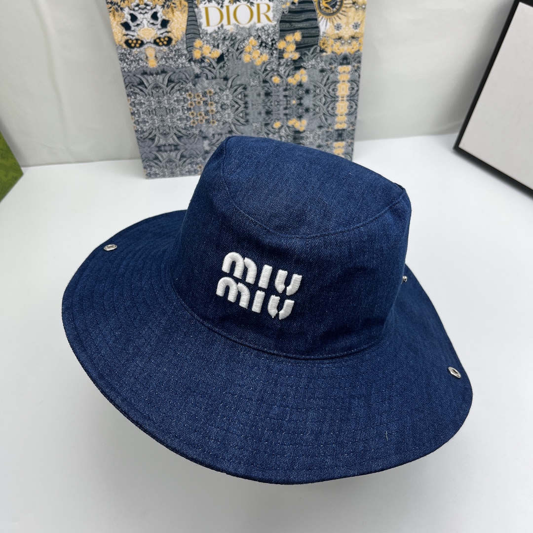 Miumiu fashionable and versatile fisherman hat