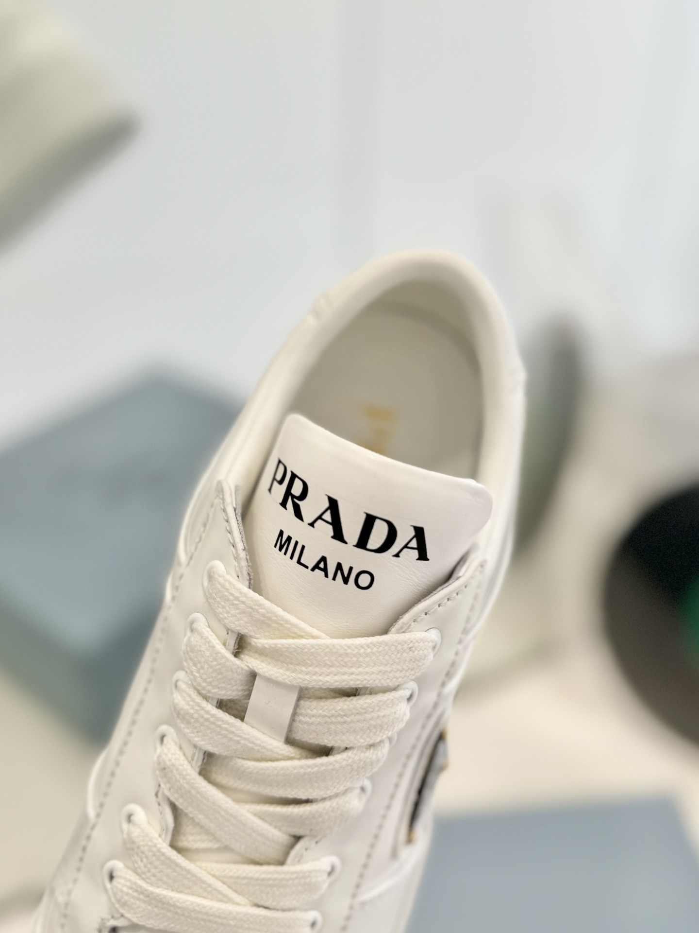 Prada platform shoes full grain cow leather