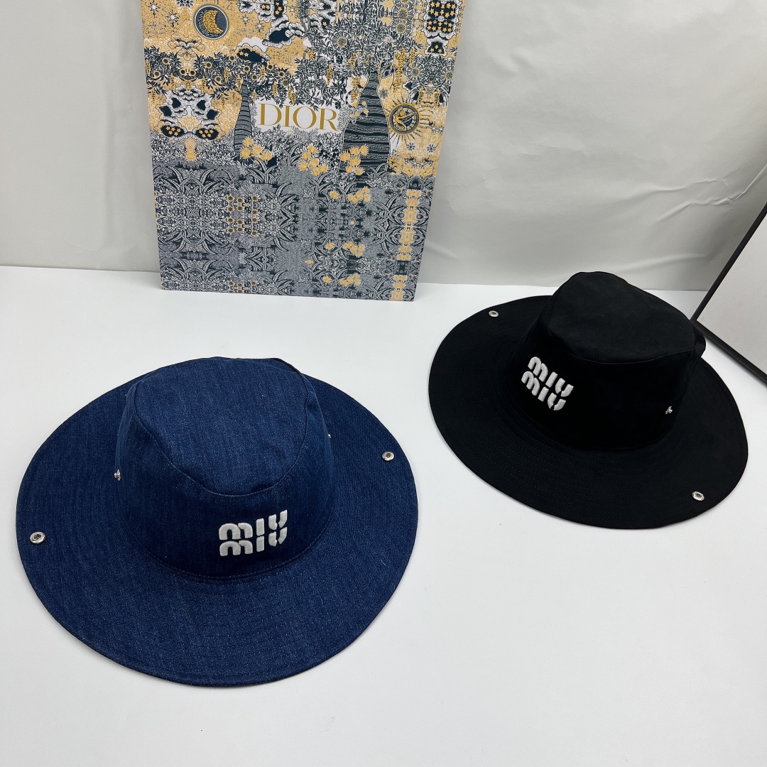 Miumiu fashionable and versatile fisherman hat