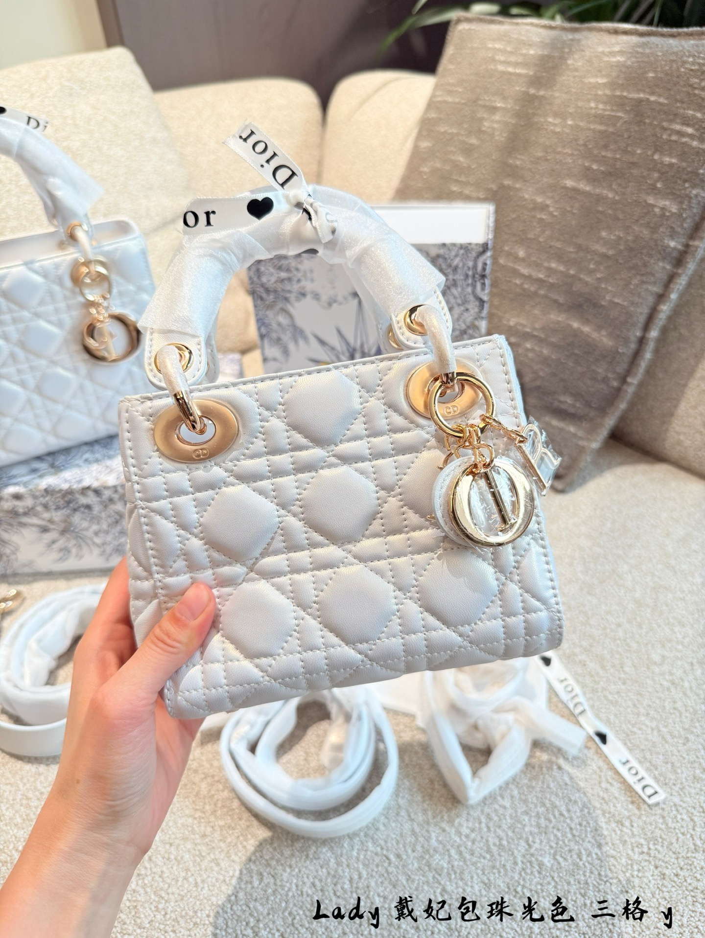 DIOR pearl Princess bag