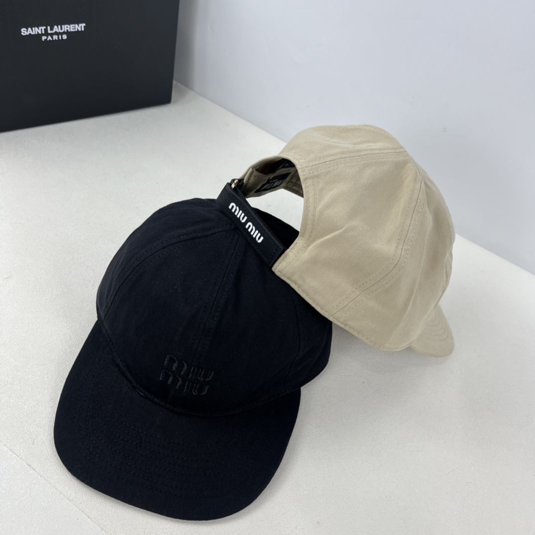 Miumiu soft top baseball cap