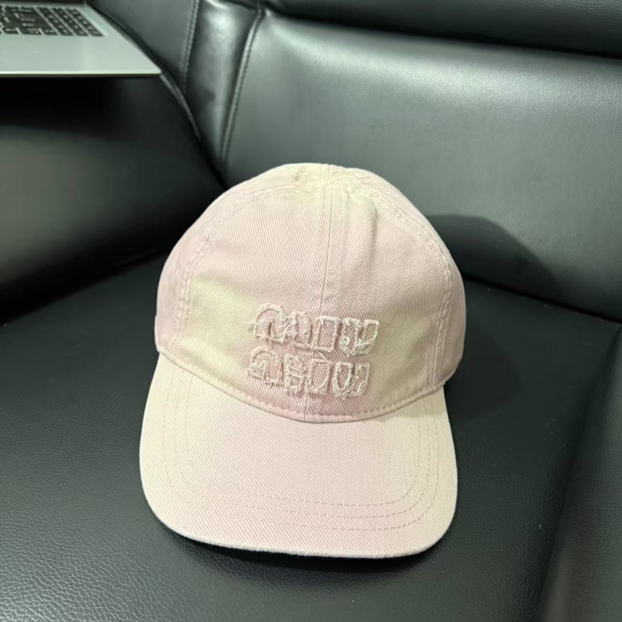 Miumiu soft top cord baseball cap
