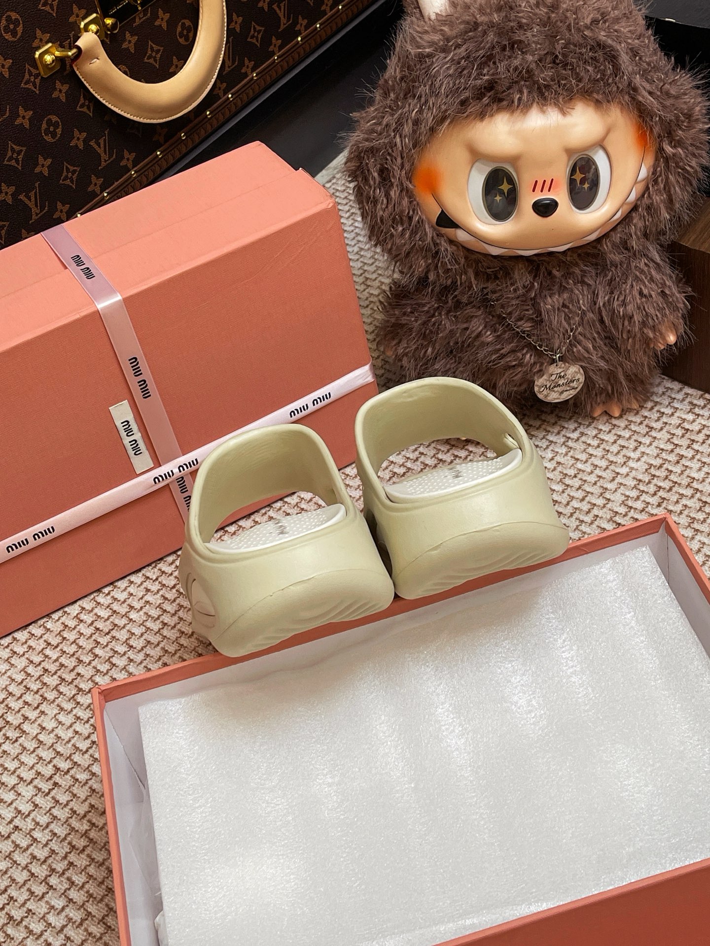 Miumiu foam slippers
