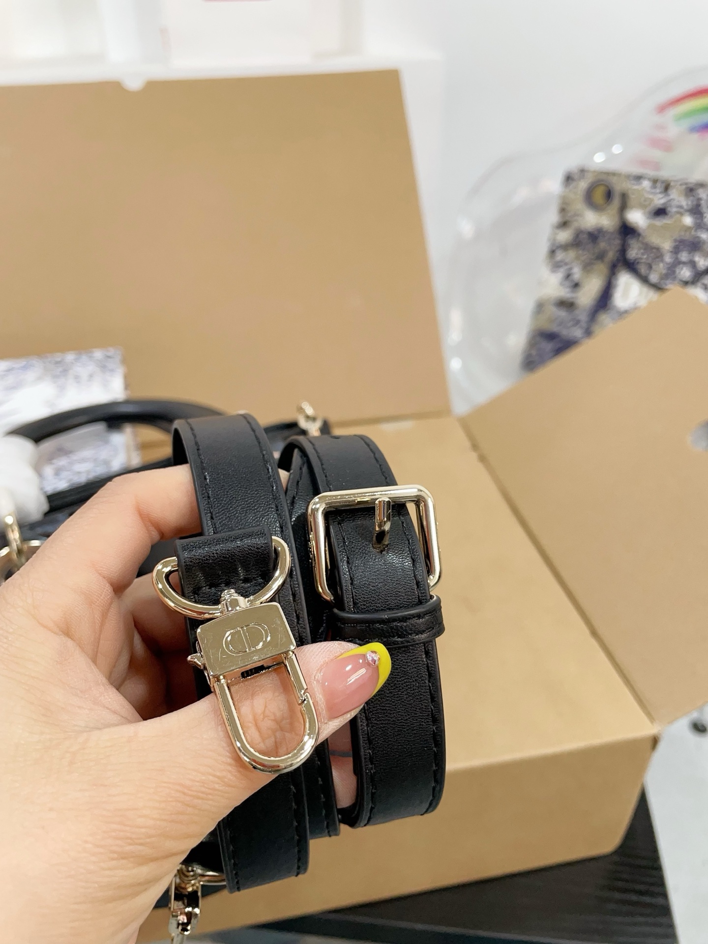 Dior side-scrolling Diana bag