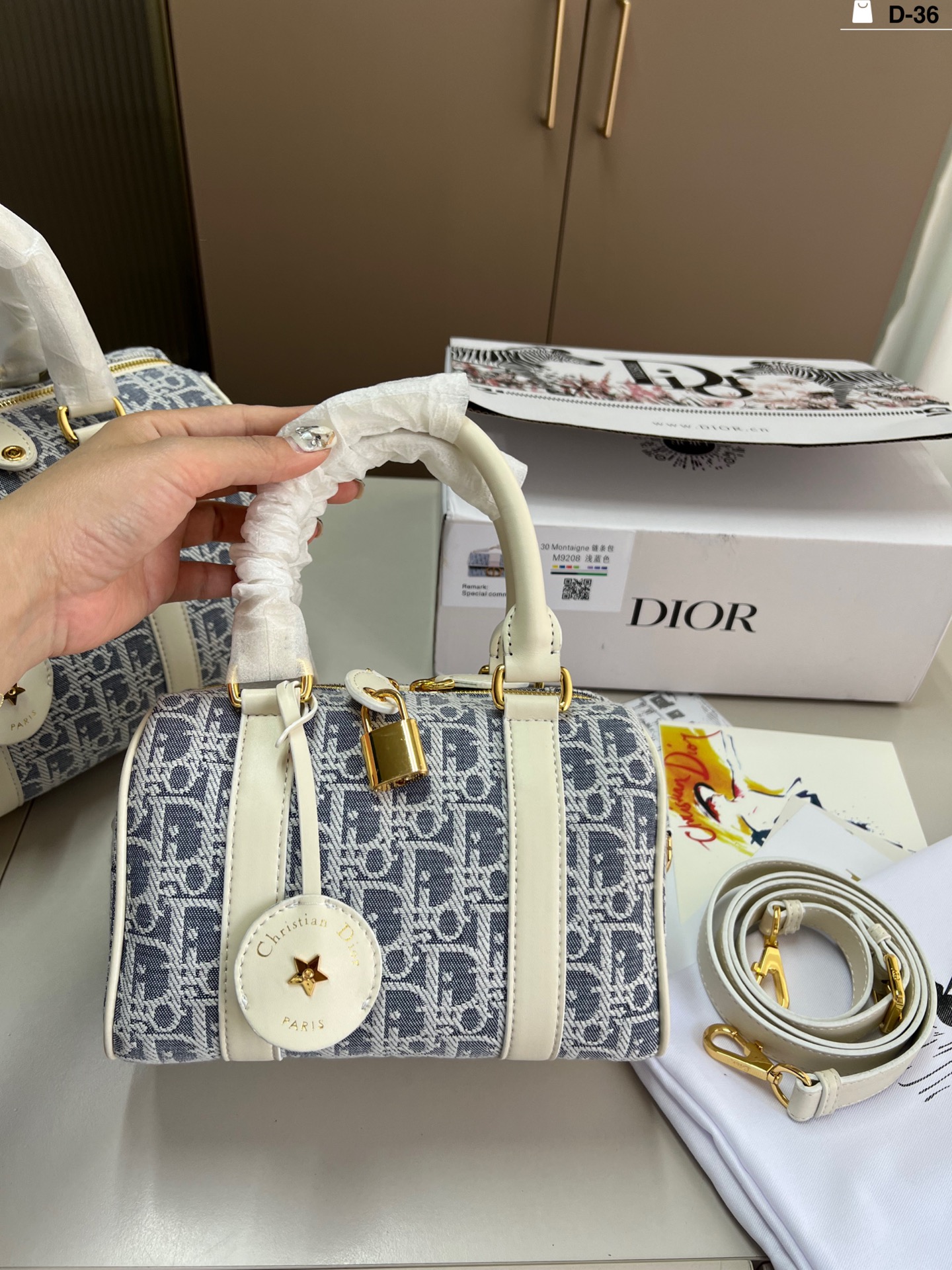 Dior Boston pillow bag