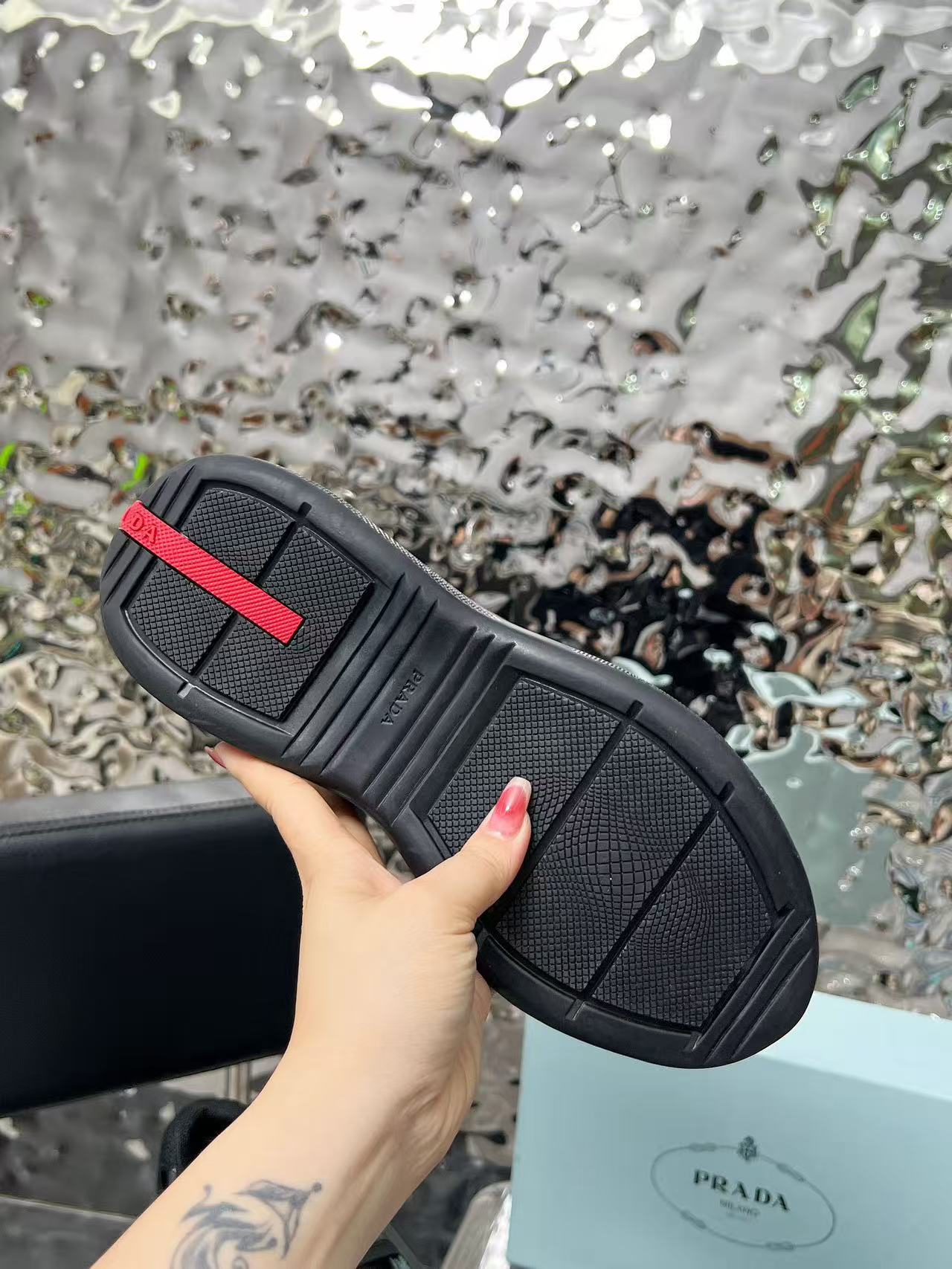 Prada classic leather shoes