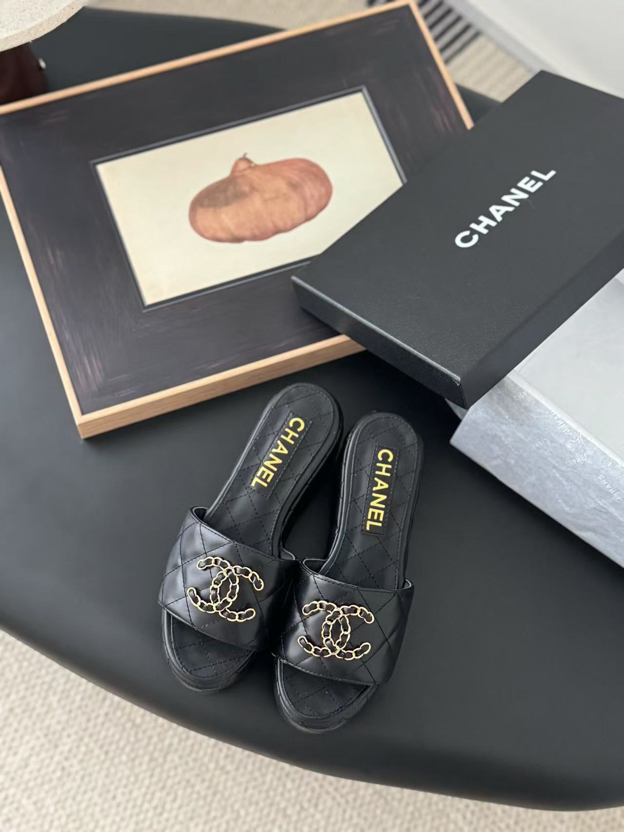 Chanel thick-soled sandals