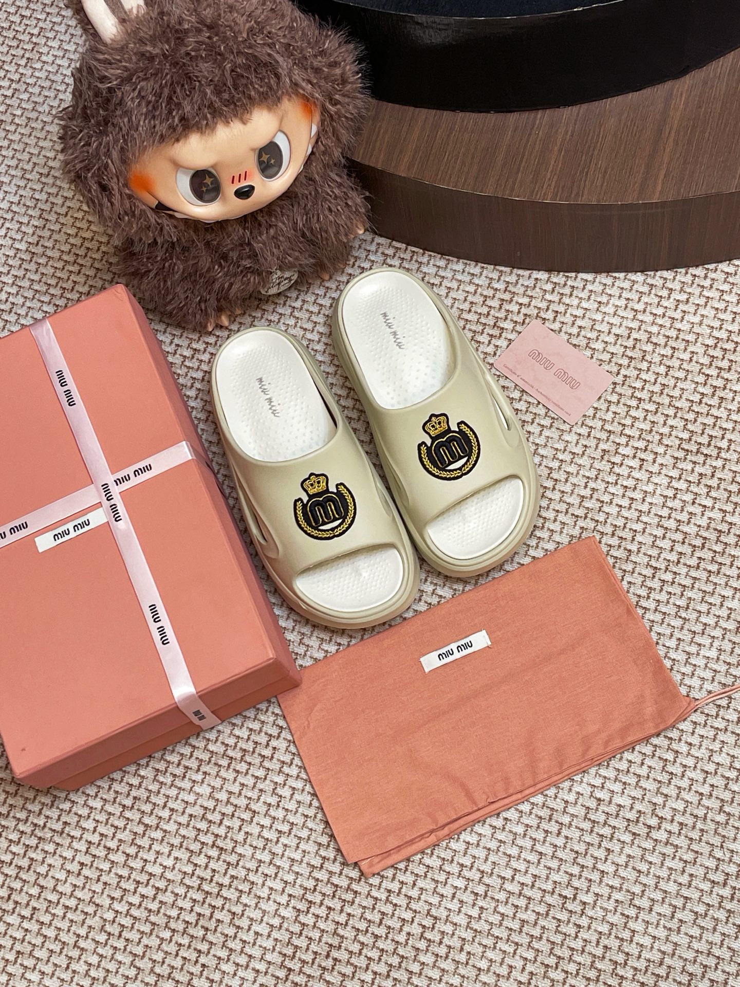 Miumiu foam slippers