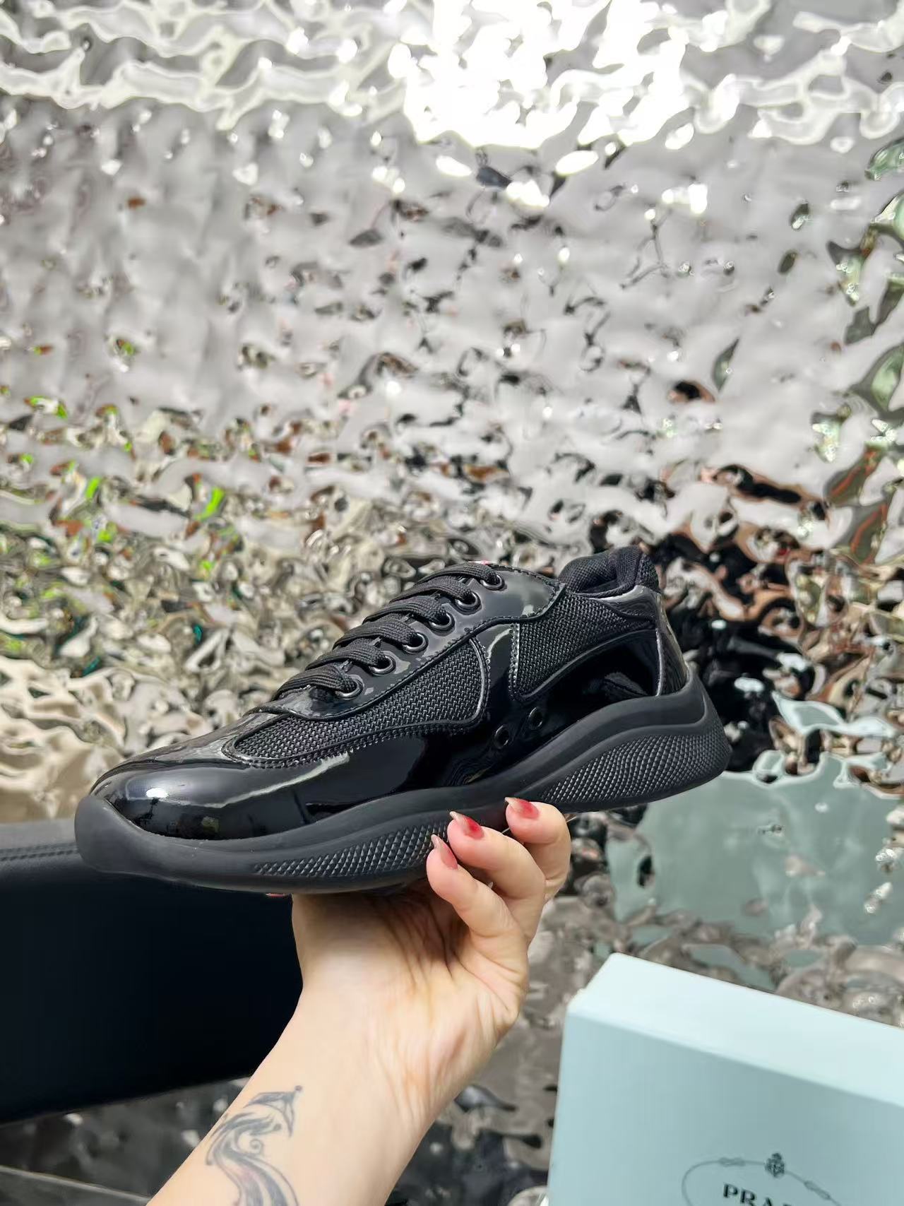 Prada classic leather shoes