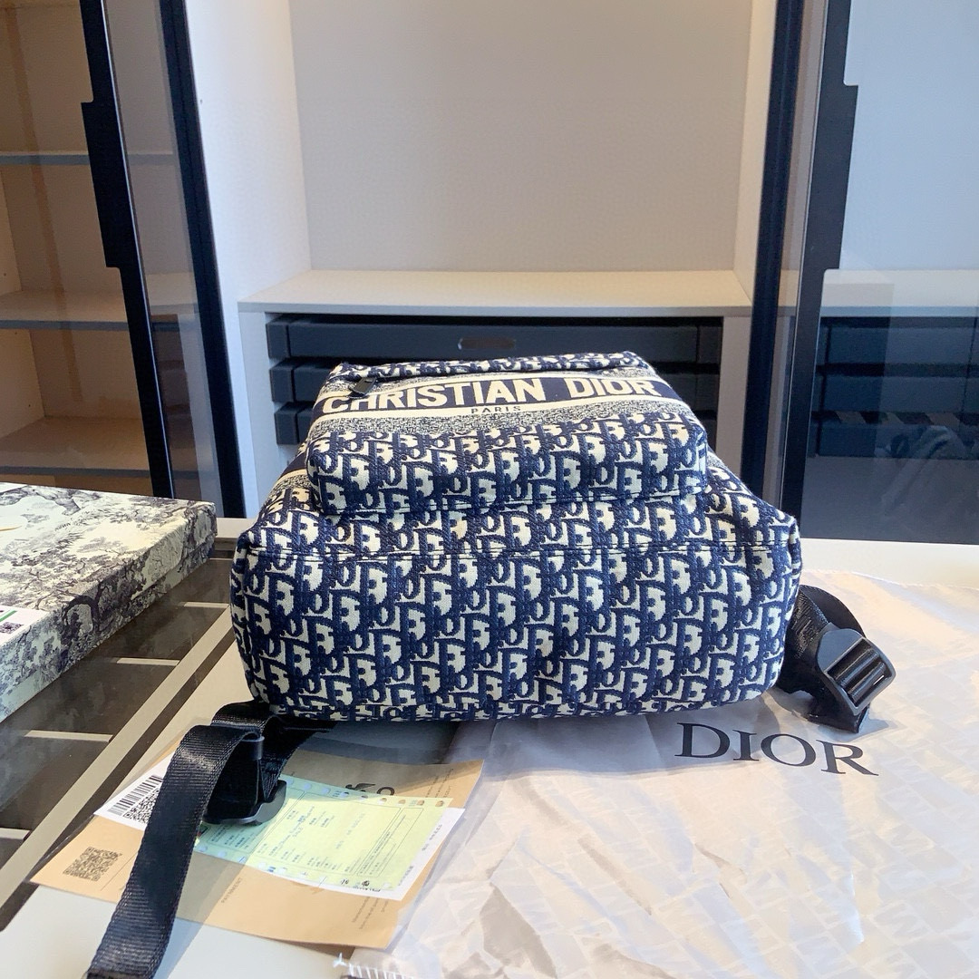 Dior embroidered backpack