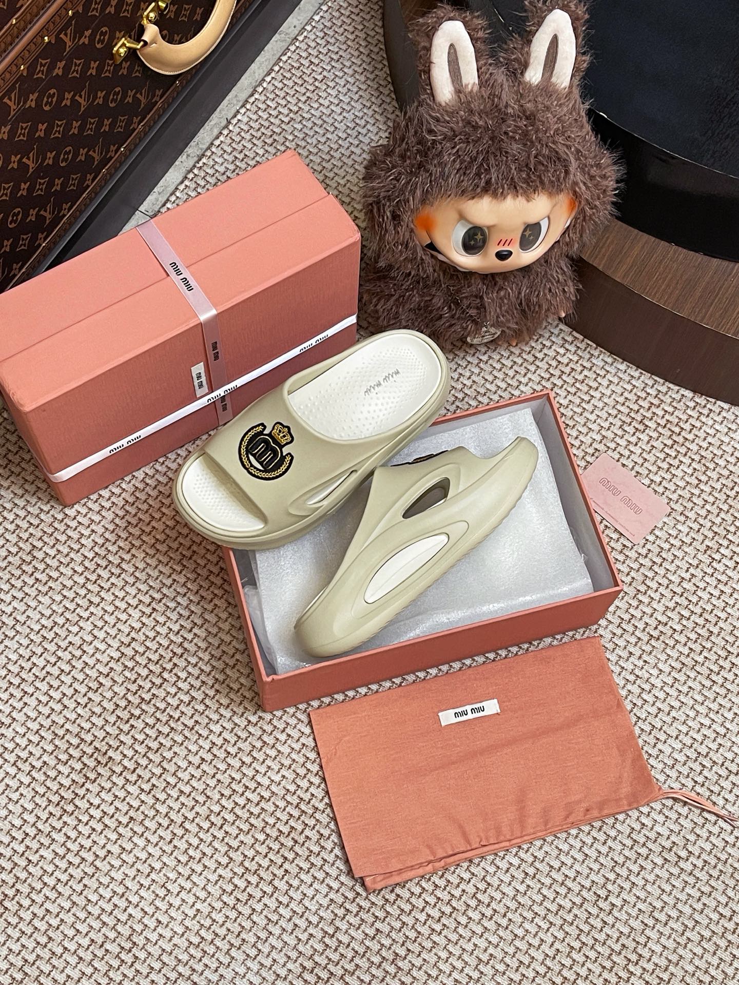 Miumiu foam slippers