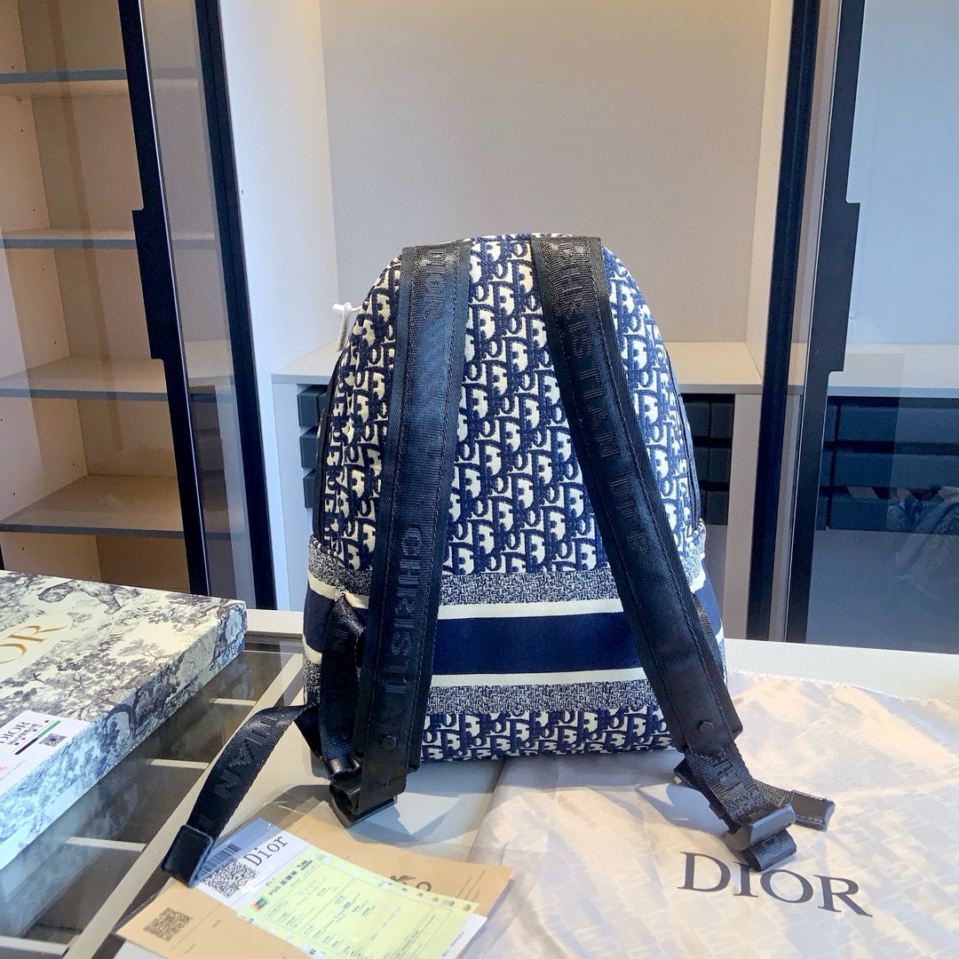 Dior embroidered backpack