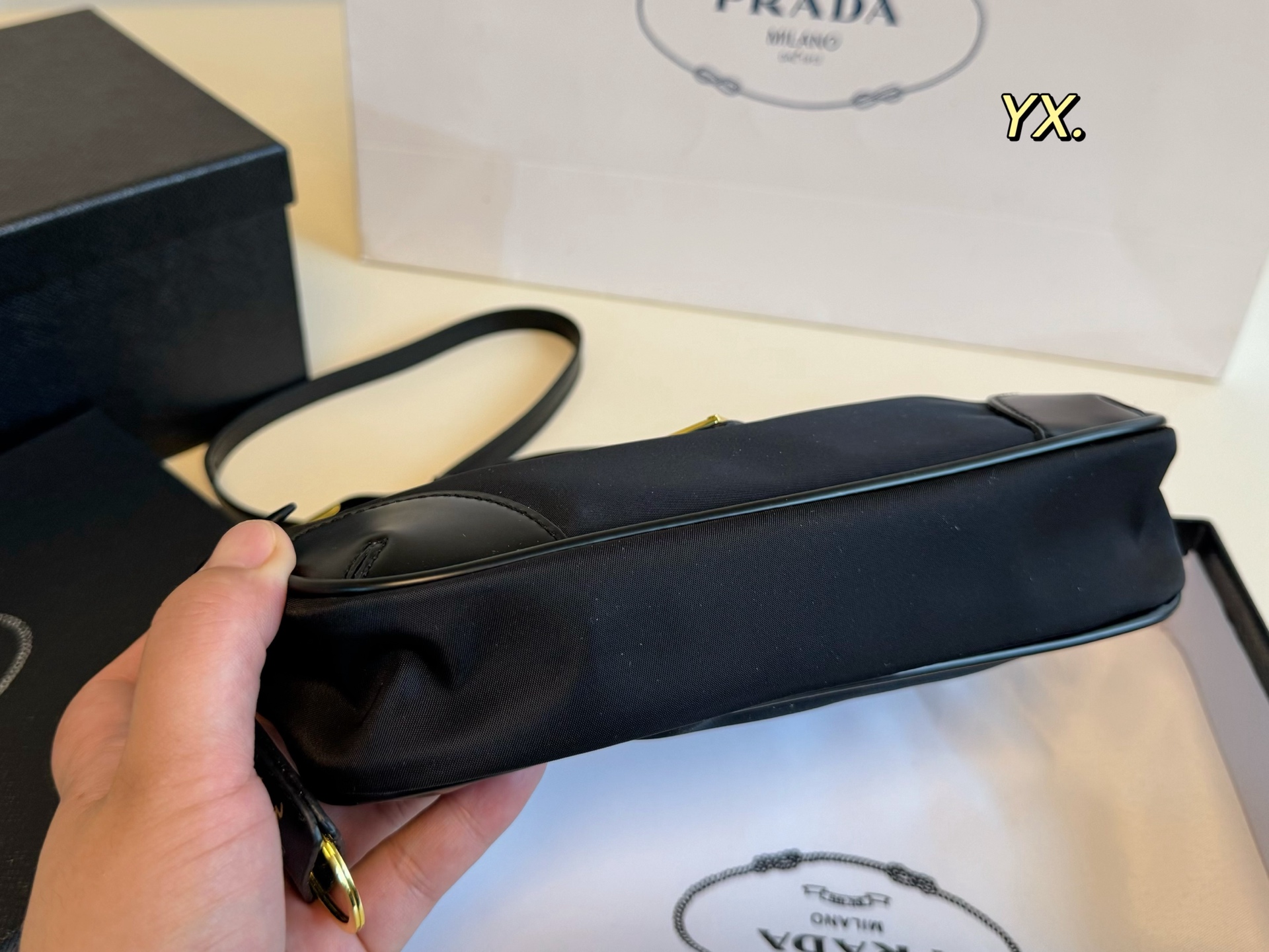 PRADA Soft Lux Underarm Bag