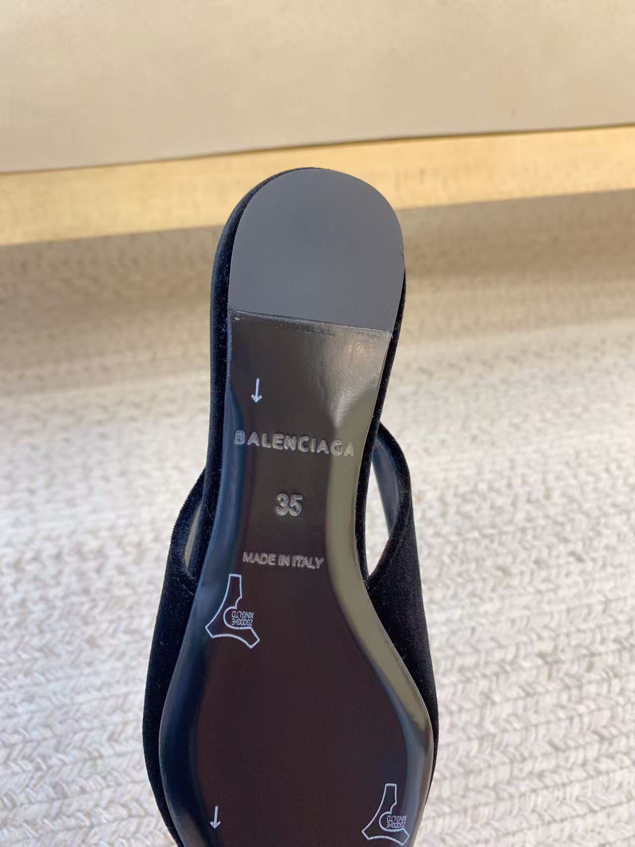 Balenciaga satin flats