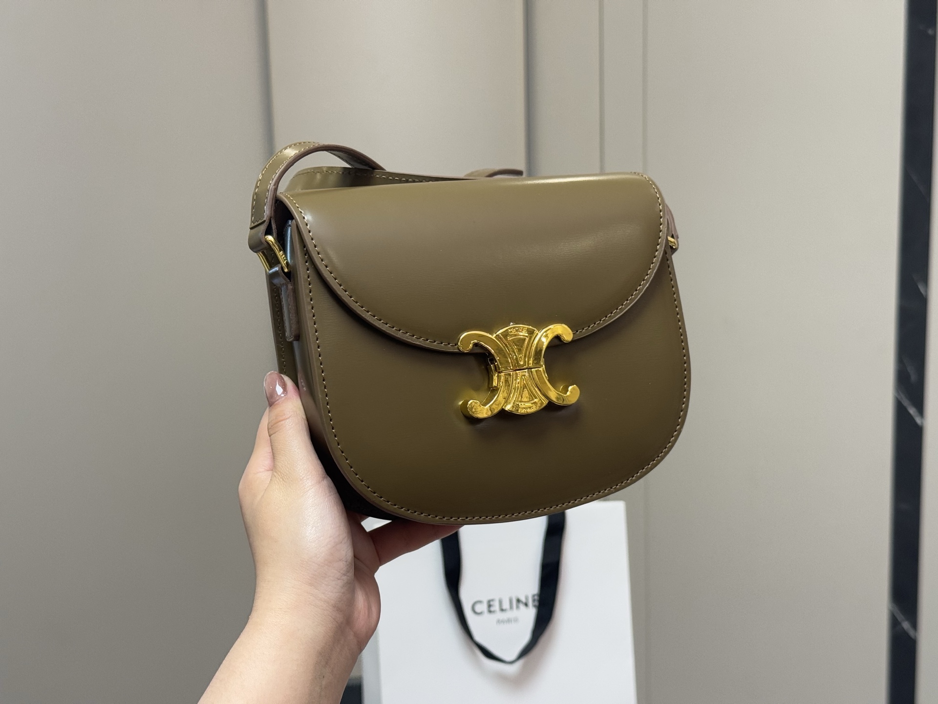 Celine Arc de Triomphe full cowhide bag