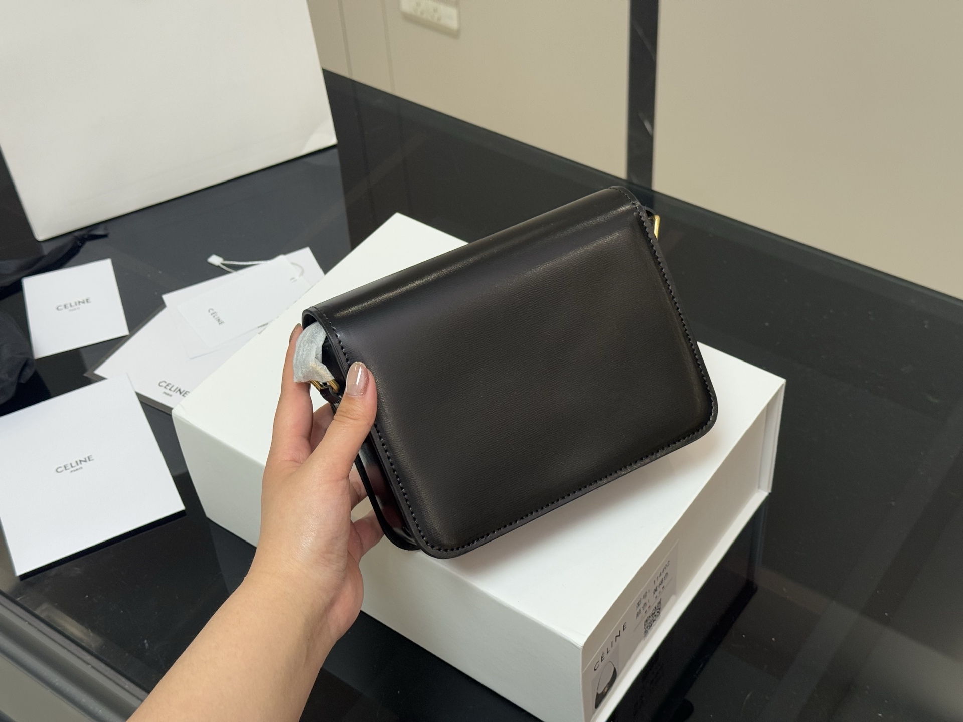 Celine's upgraded Arc de Triomphe bag