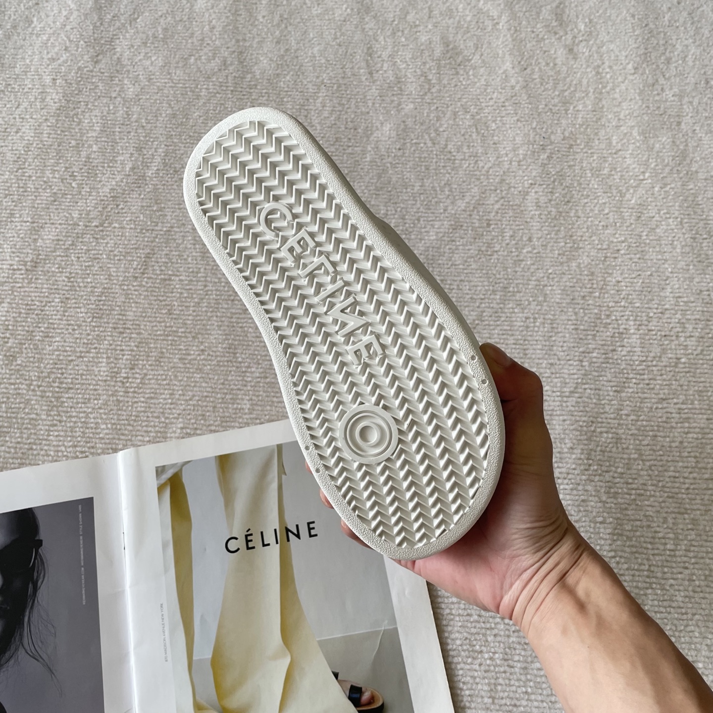 Celine Arc de Triomphe platform slides