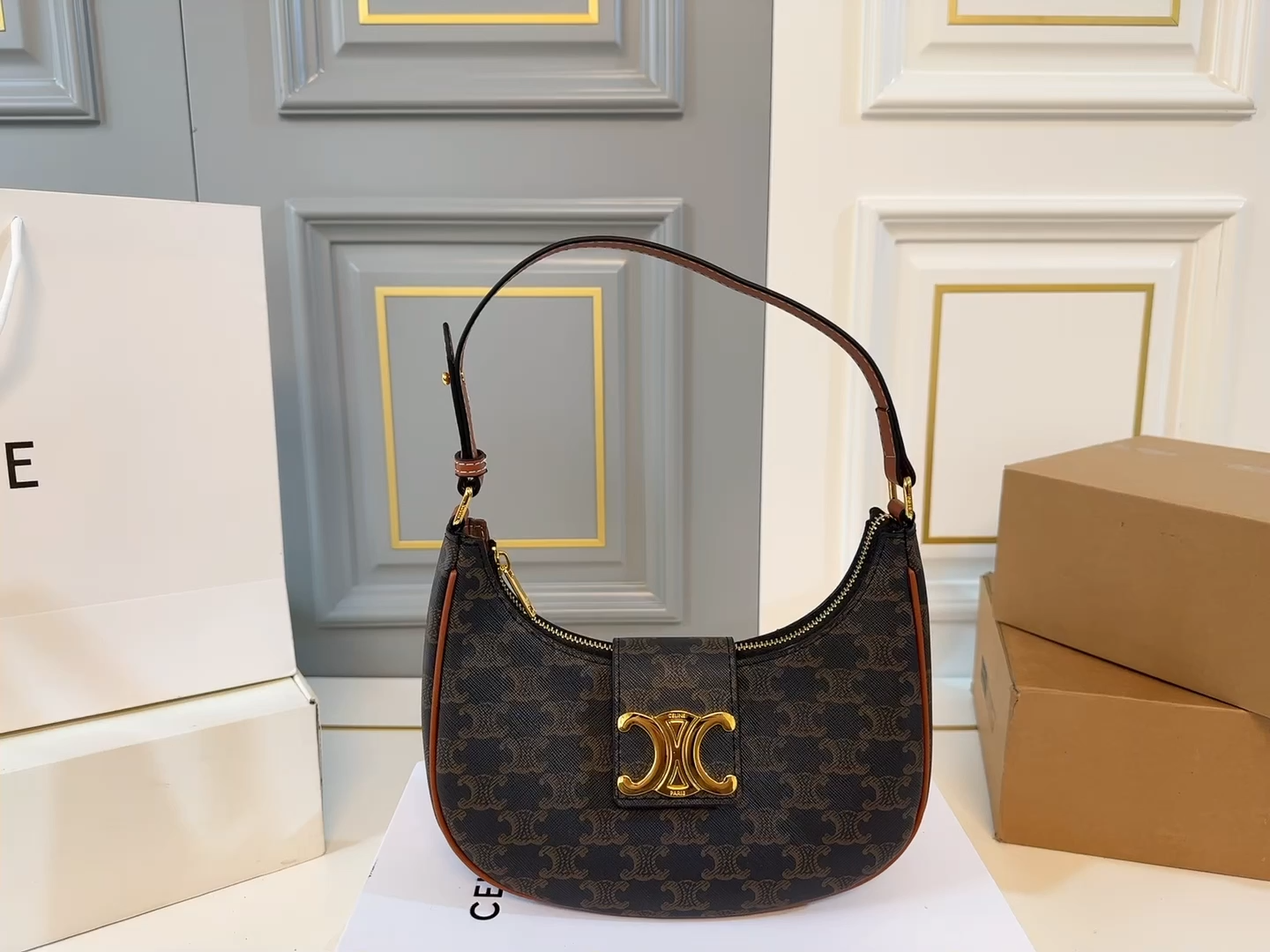 Celine’s latest Arc de Triomphe Eva armpit bag