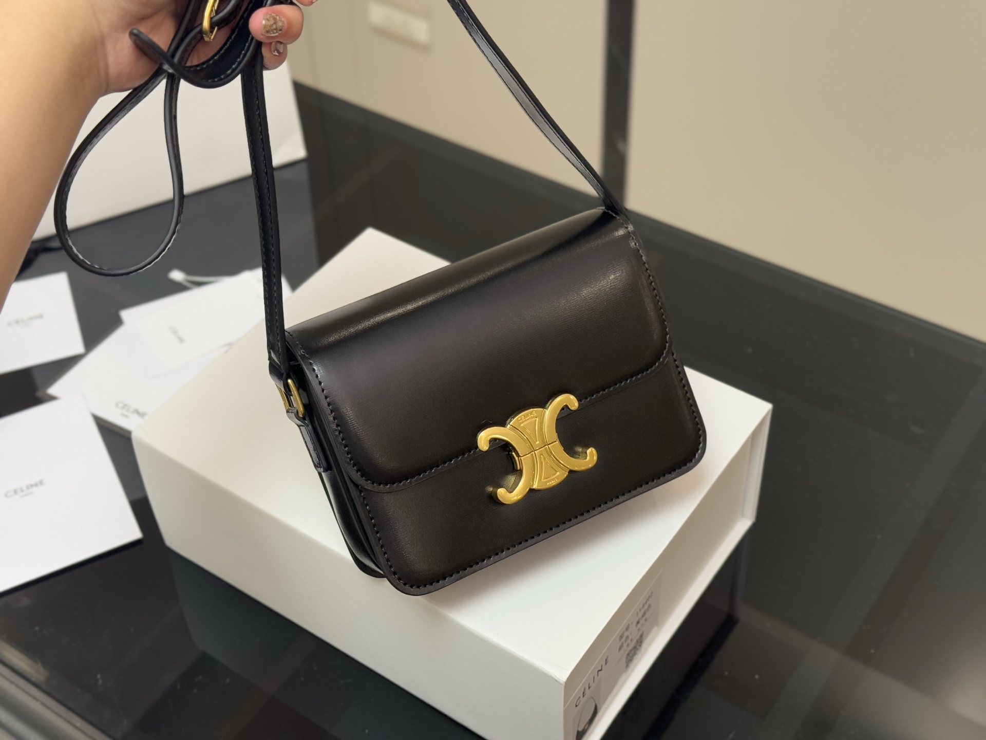 Celine's upgraded Arc de Triomphe bag