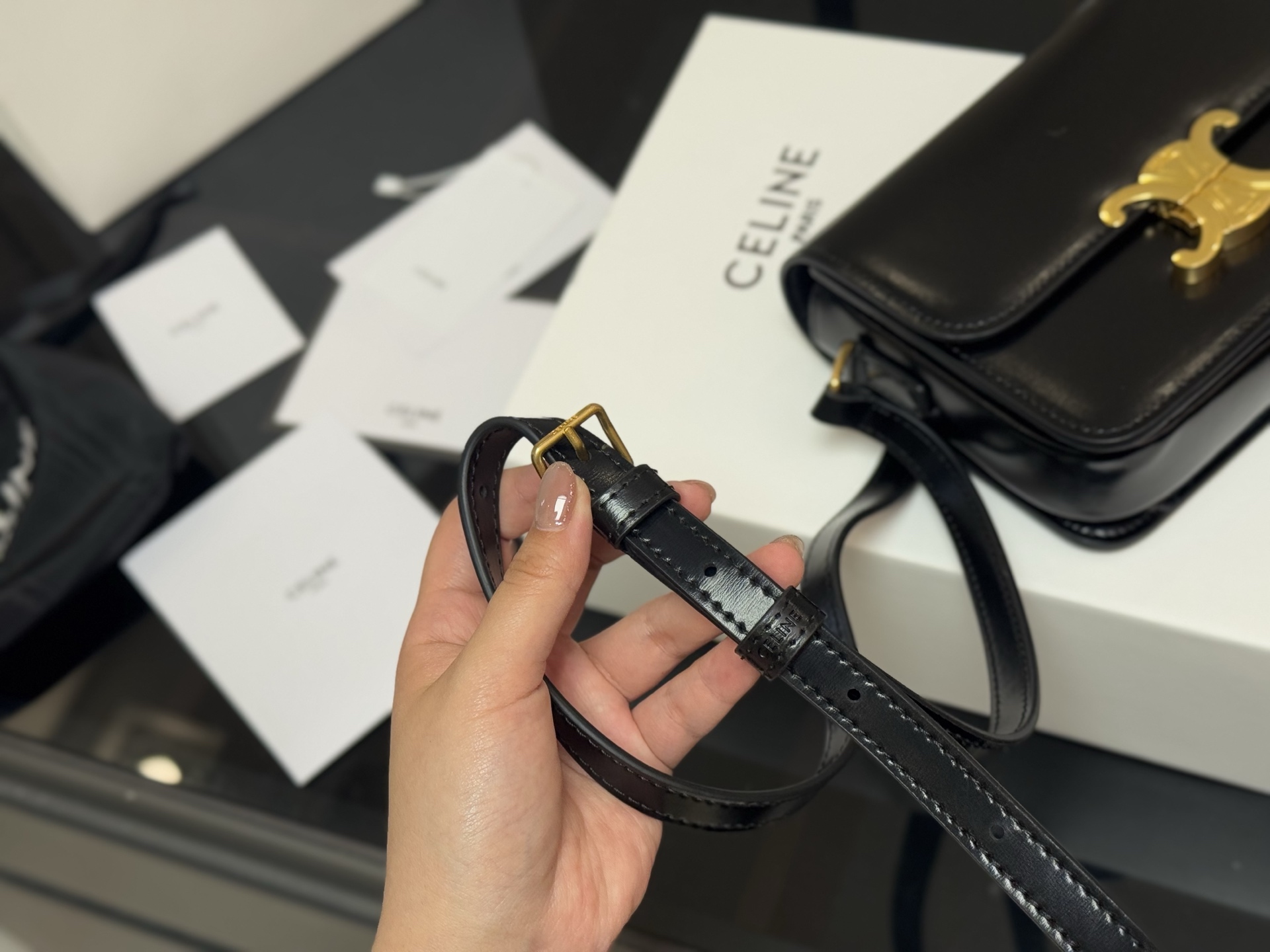 Celine's upgraded Arc de Triomphe bag