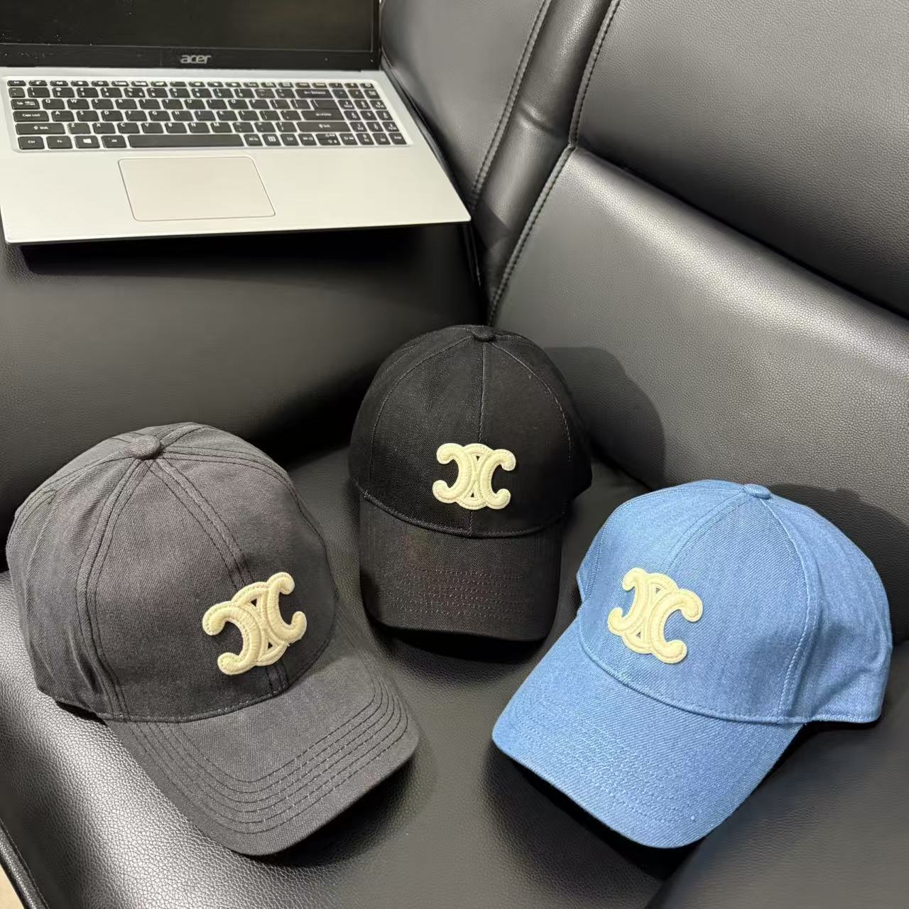 Celine high-end denim baseball cap