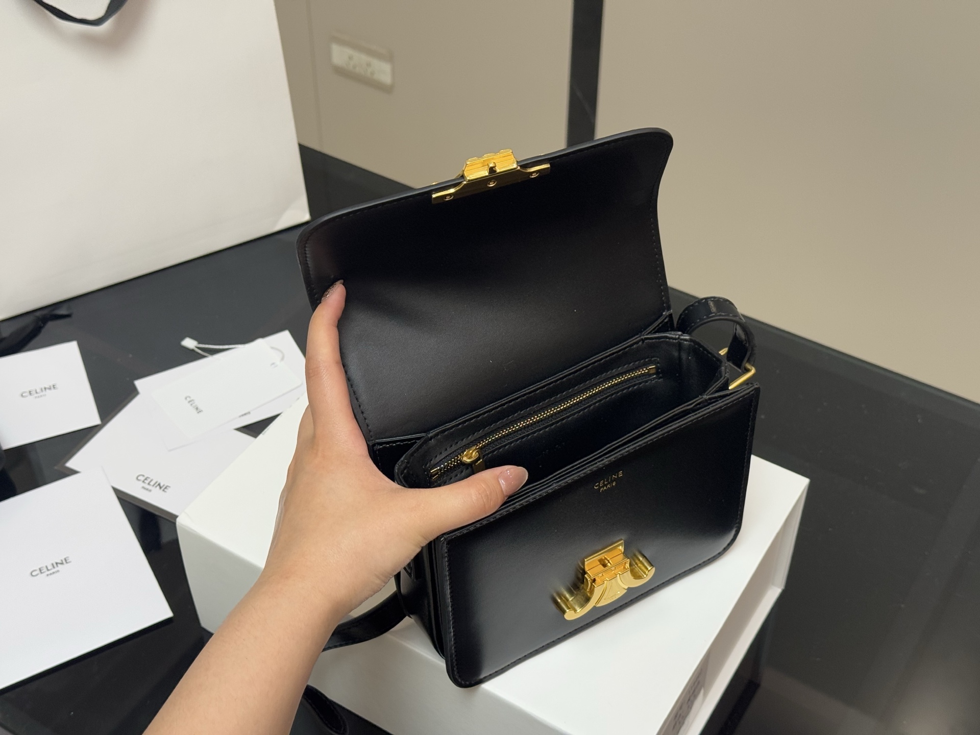 Celine's upgraded Arc de Triomphe bag