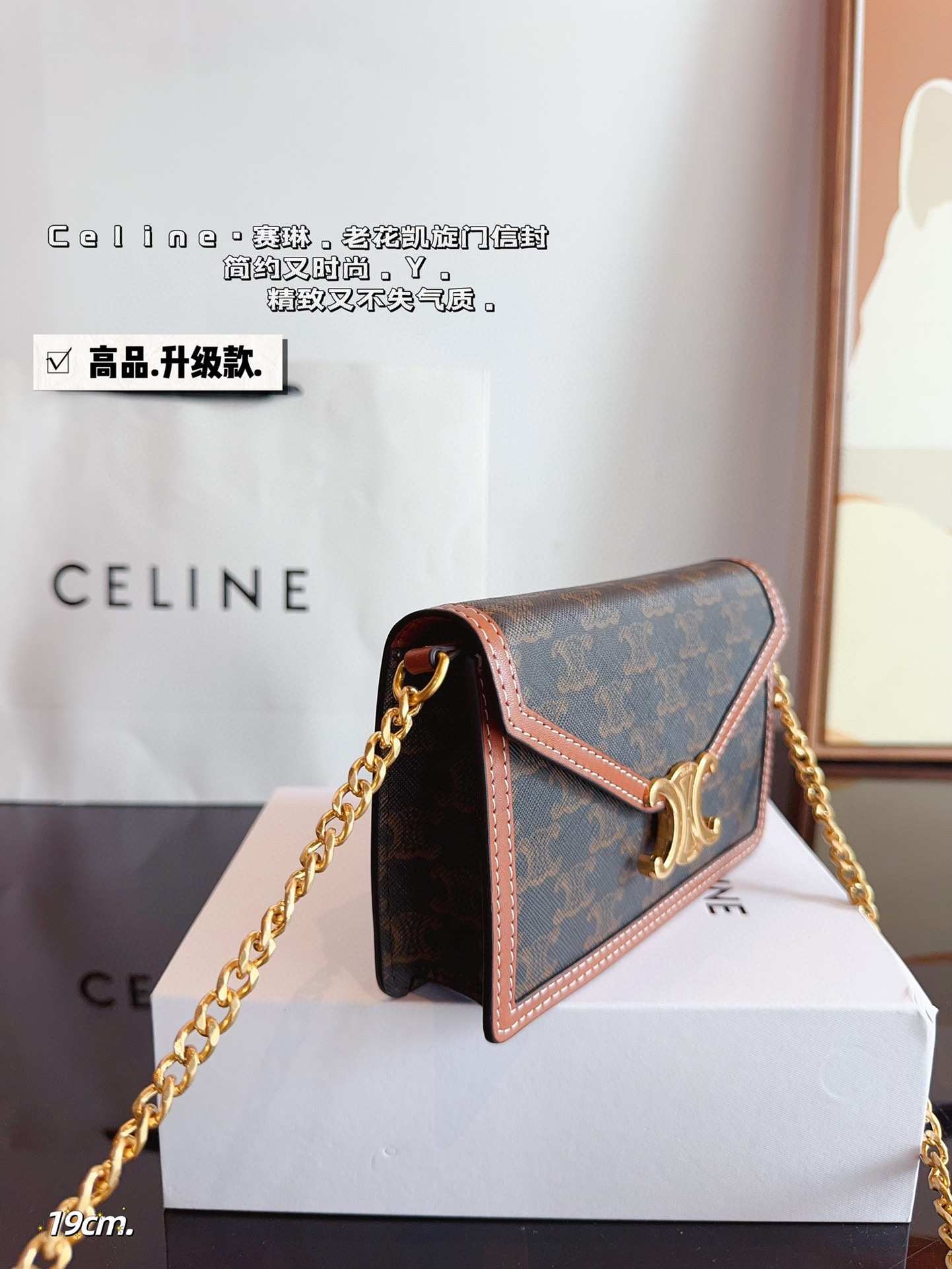 Celine monogram envelope bag