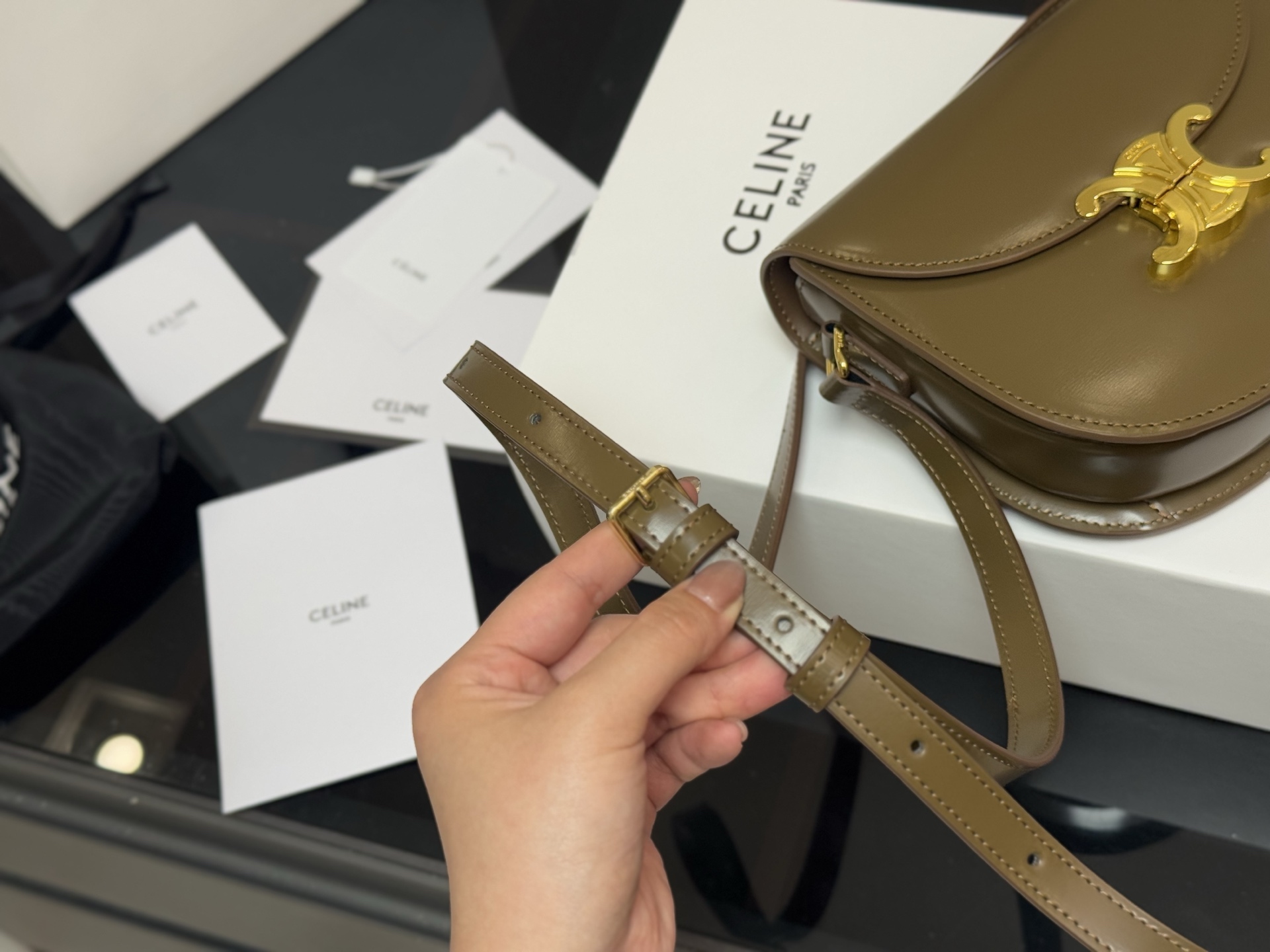 Celine Arc de Triomphe full cowhide bag