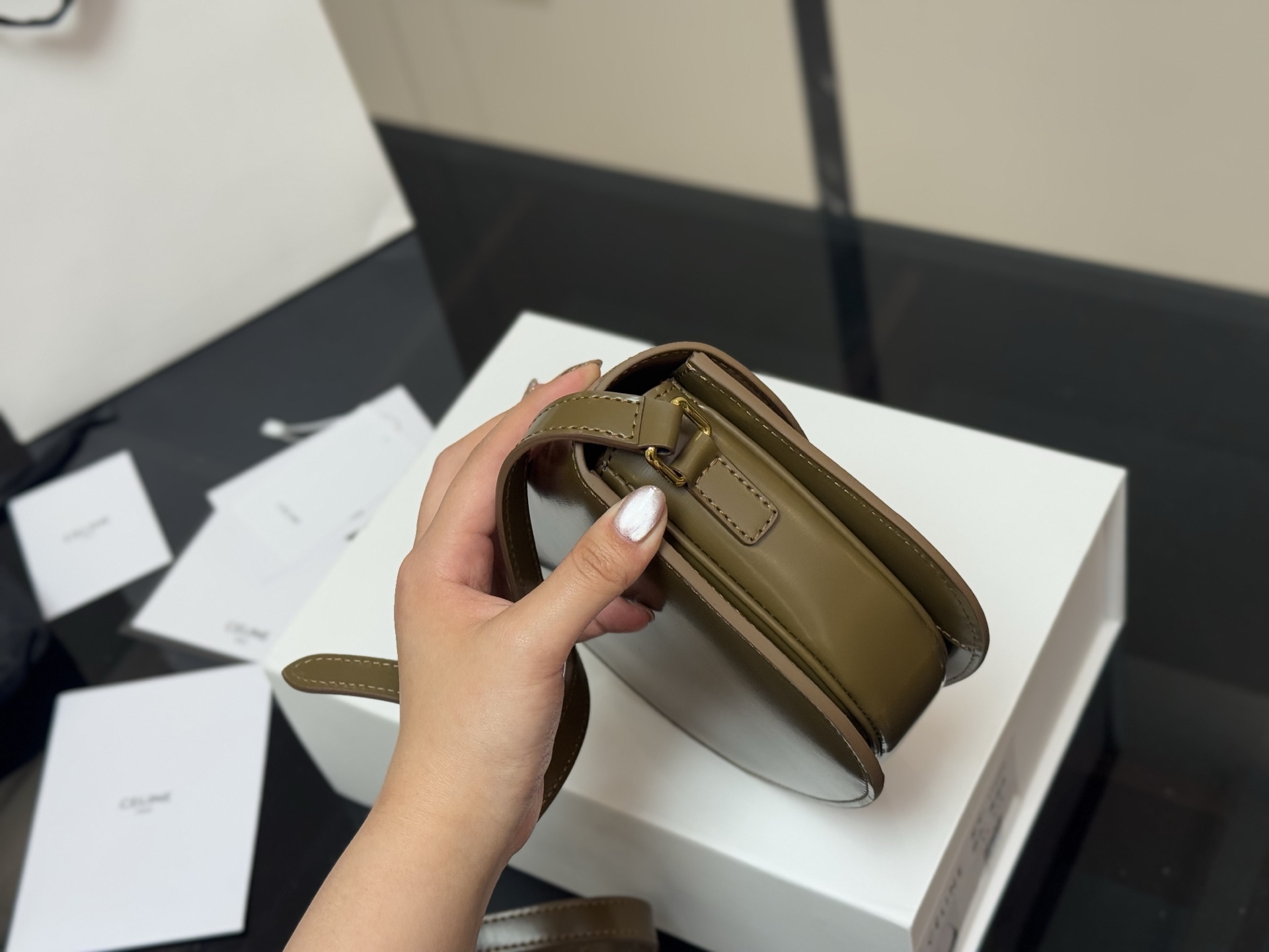 Celine Arc de Triomphe full cowhide bag