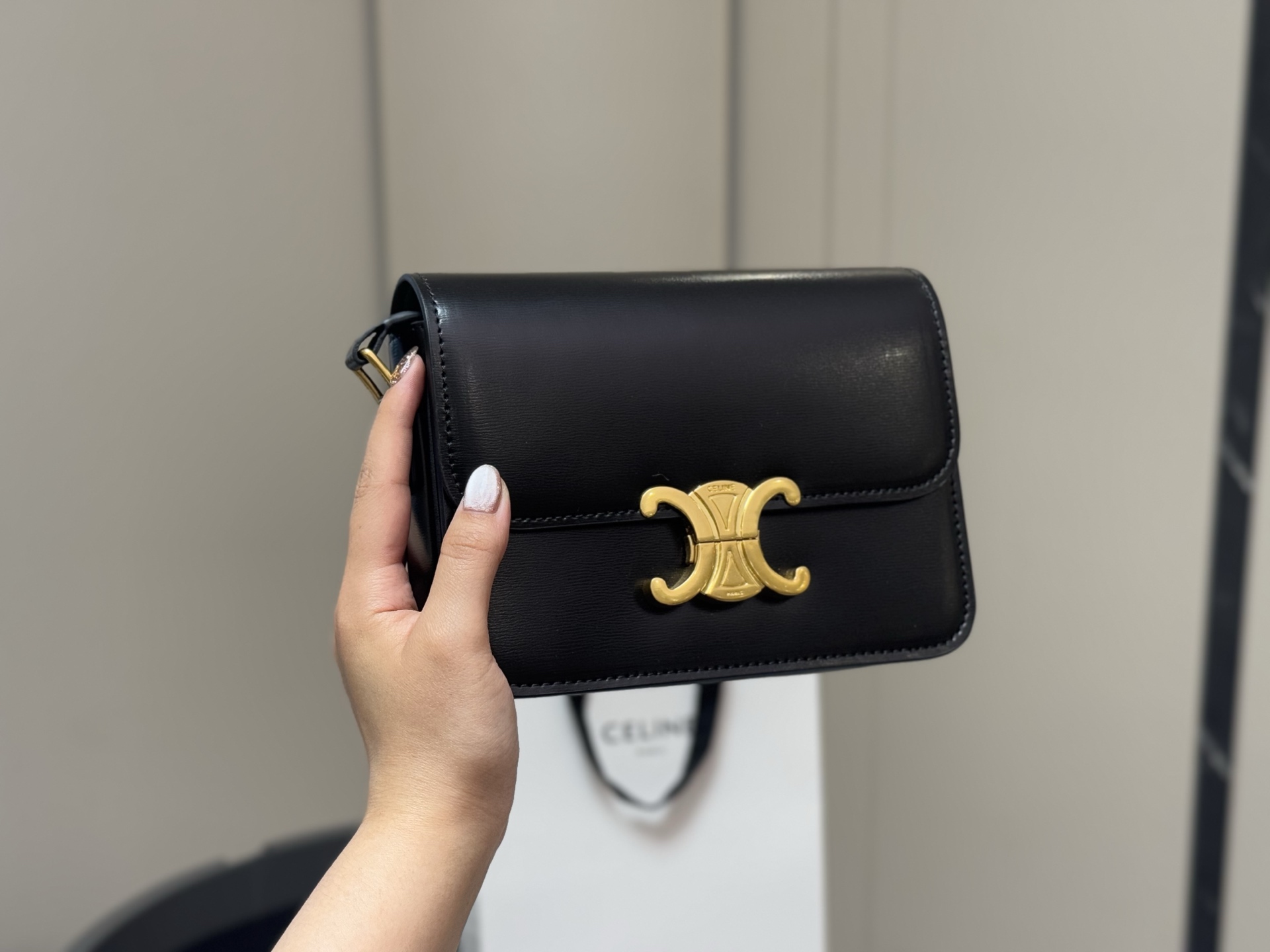Celine's upgraded Arc de Triomphe bag