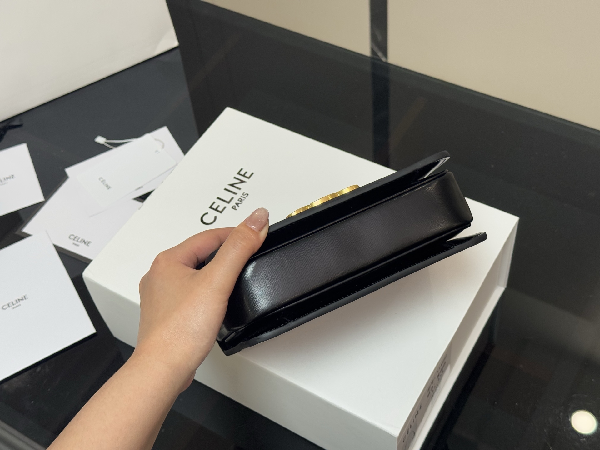 Celine's upgraded Arc de Triomphe bag