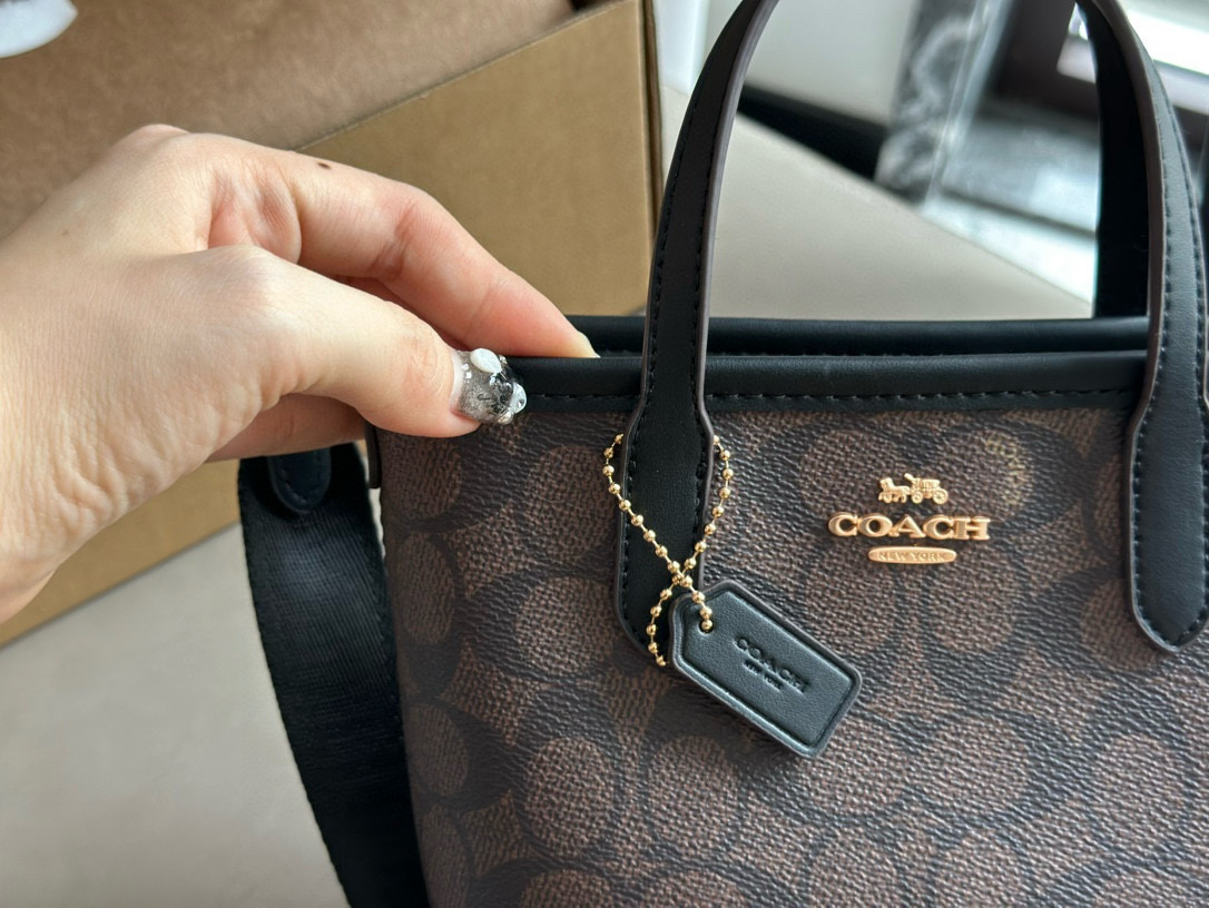 COACH City mini tote bag with box