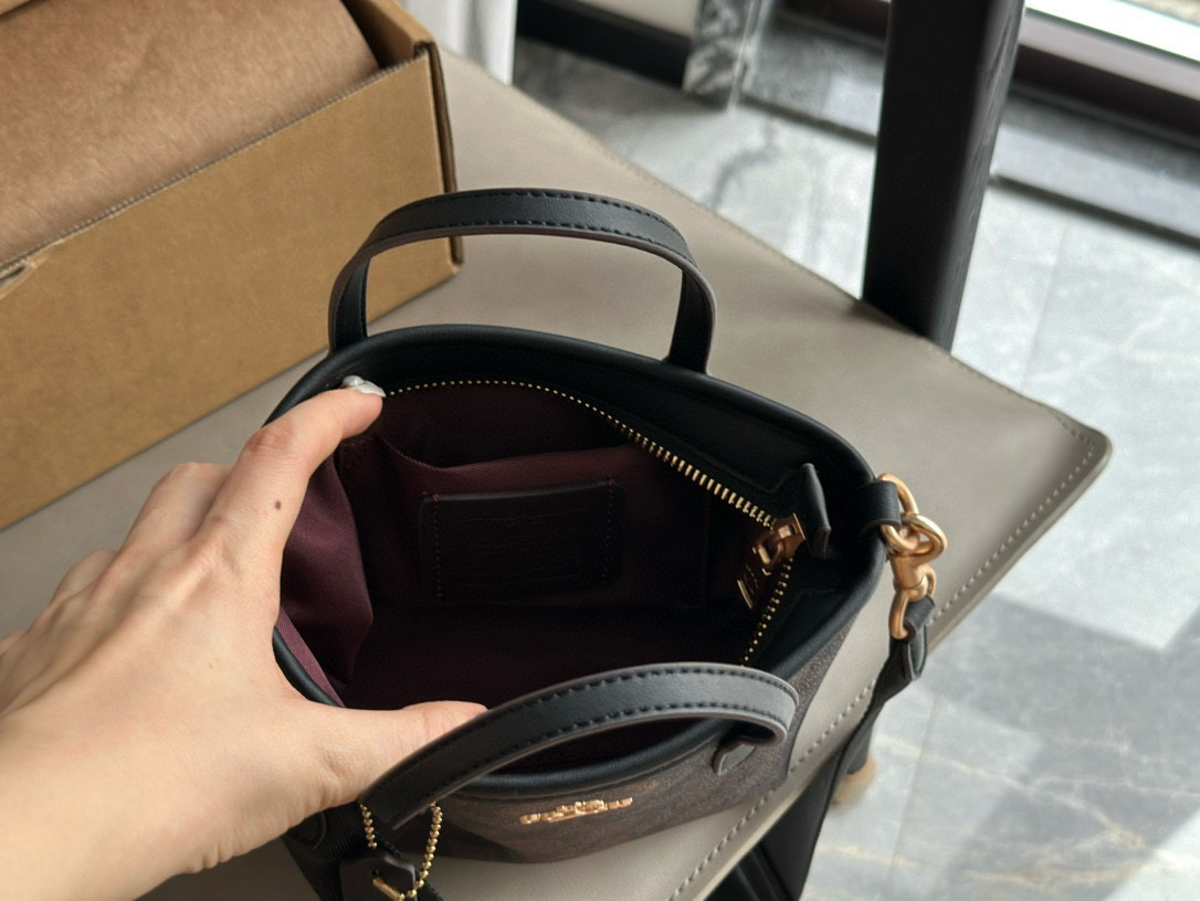 COACH City mini tote bag with box