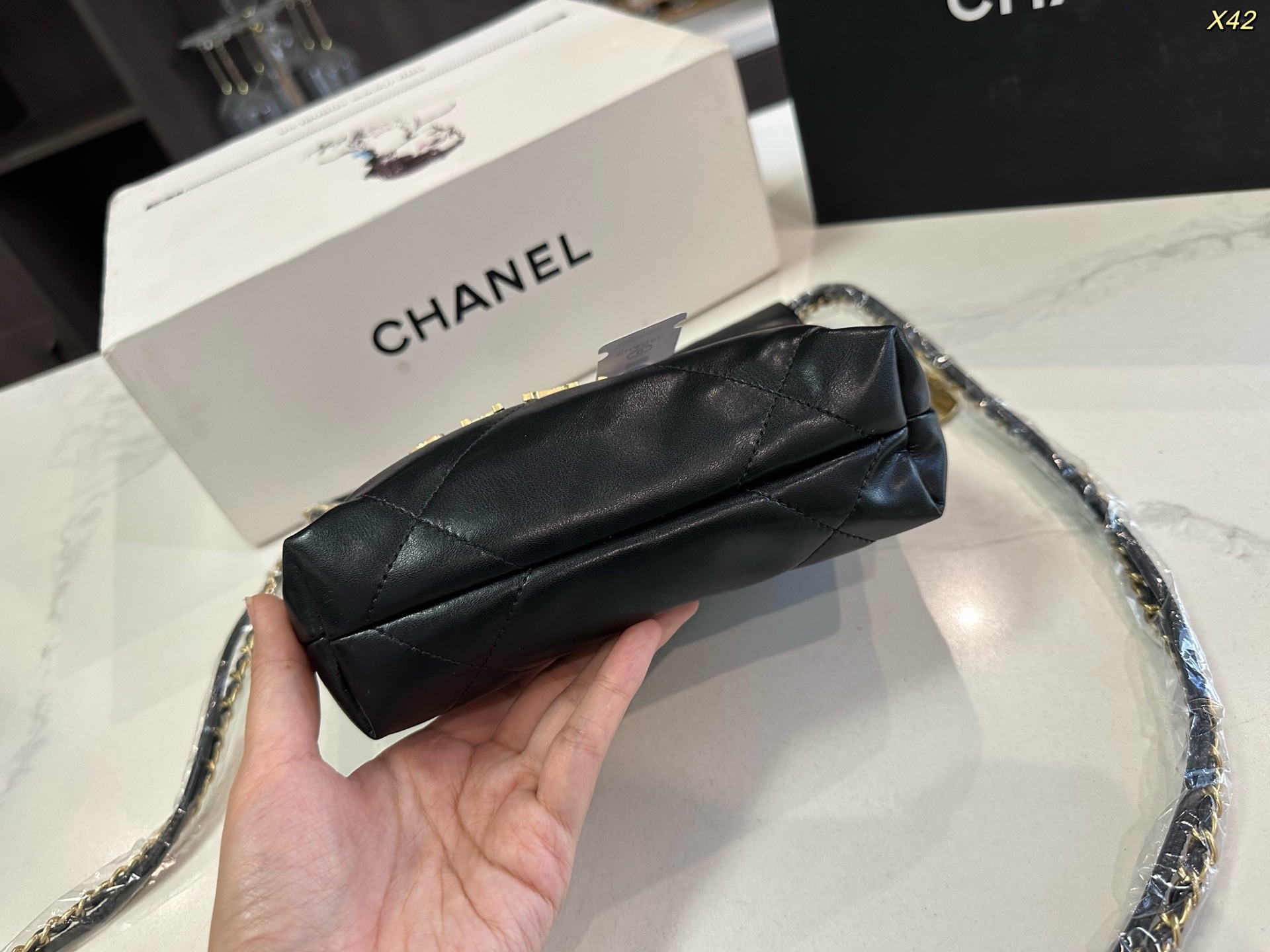 Chanel Pearl Trash Bag (Mini)