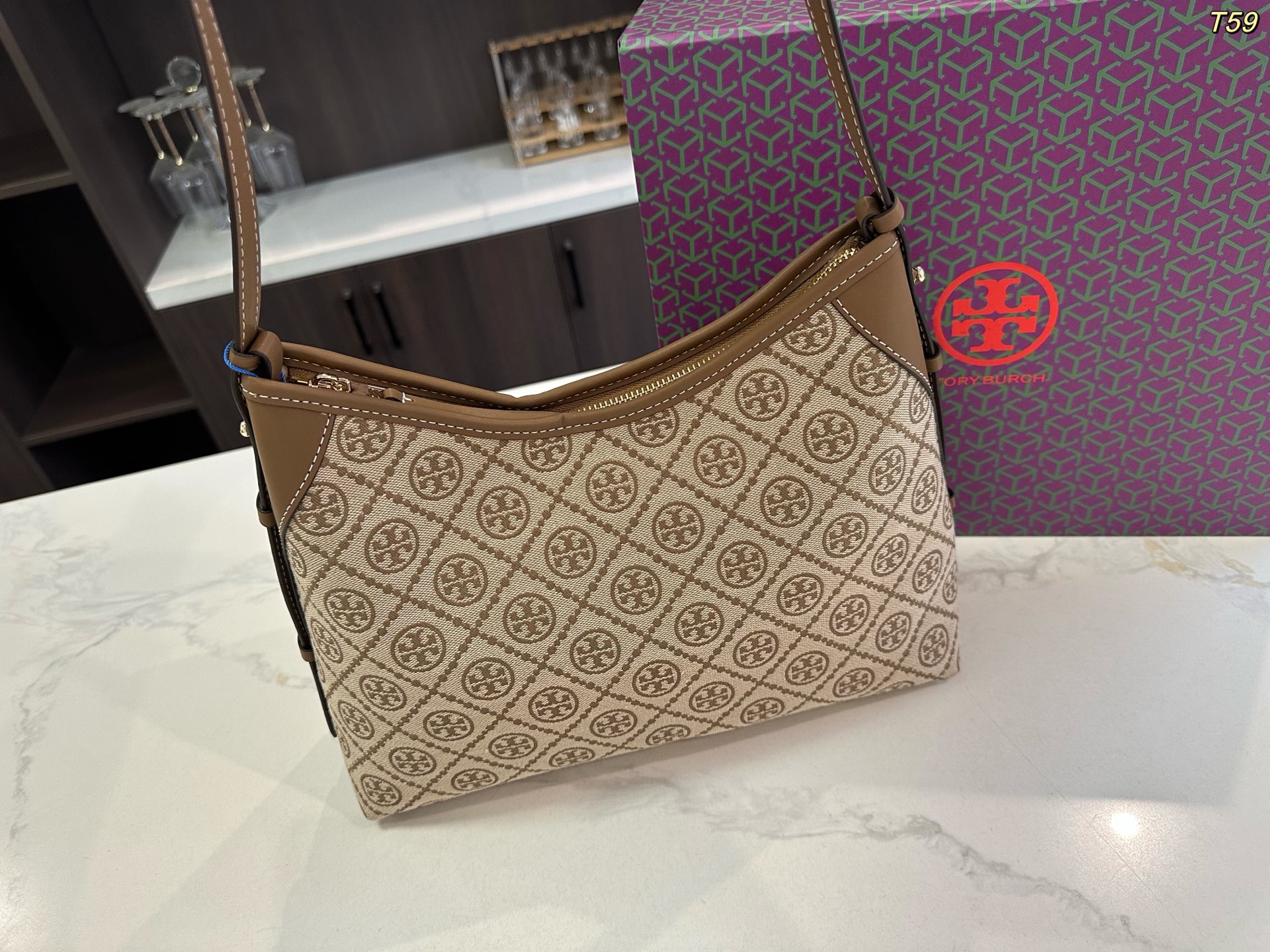 Tory Burch TB hobo croissant bag