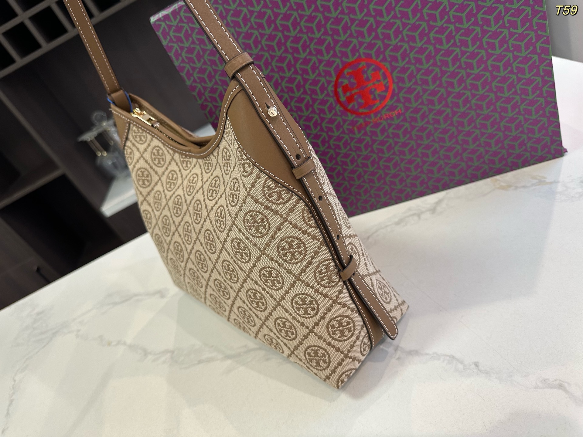 Tory Burch TB hobo croissant bag