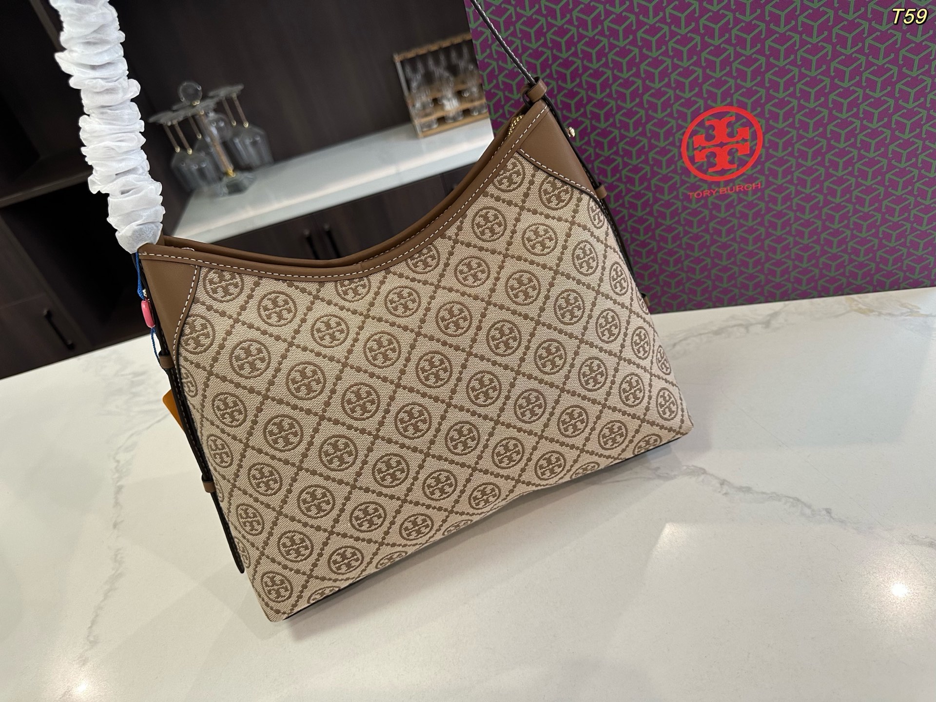 Tory Burch TB hobo croissant bag