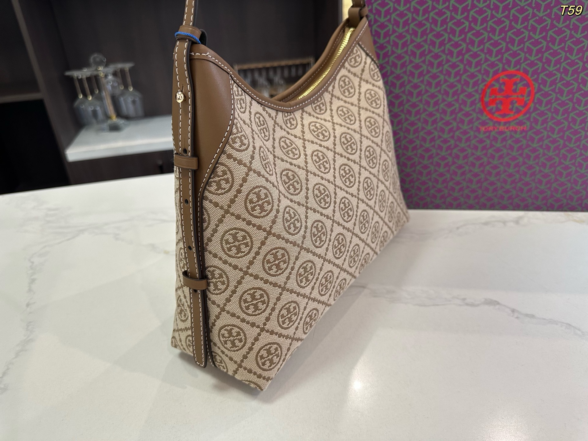 Tory Burch TB hobo croissant bag