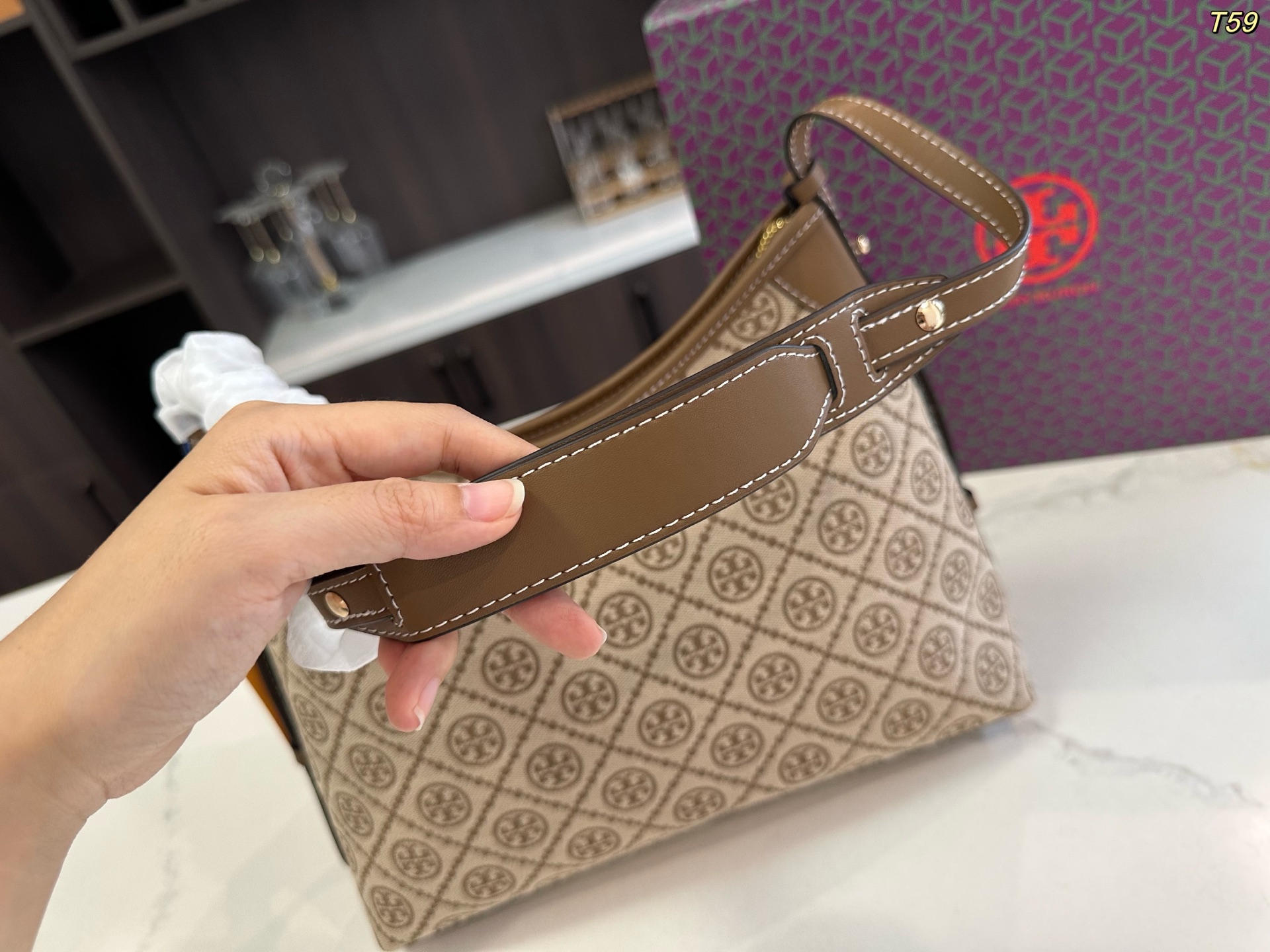 Tory Burch TB hobo croissant bag