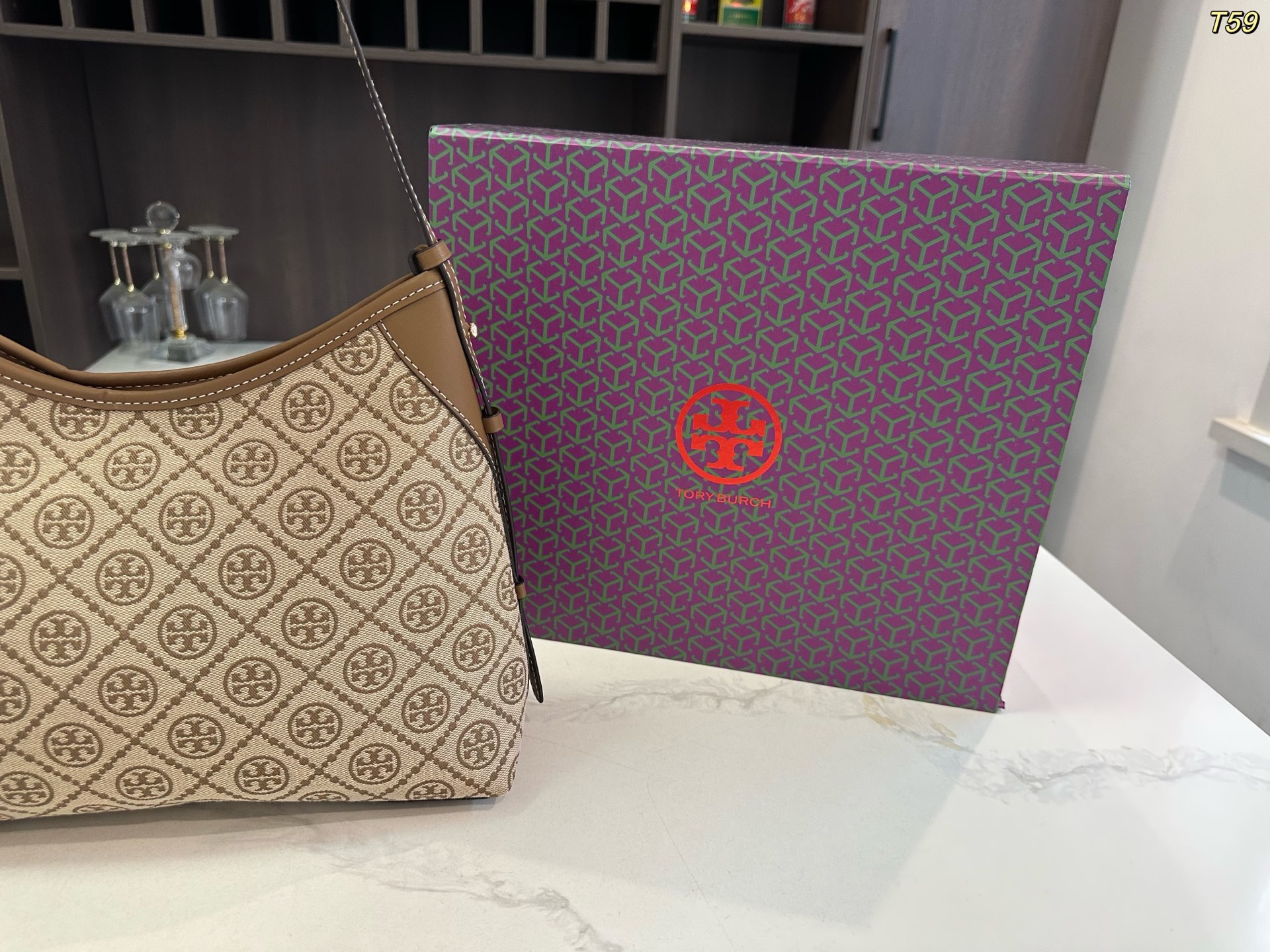 Tory Burch TB hobo croissant bag