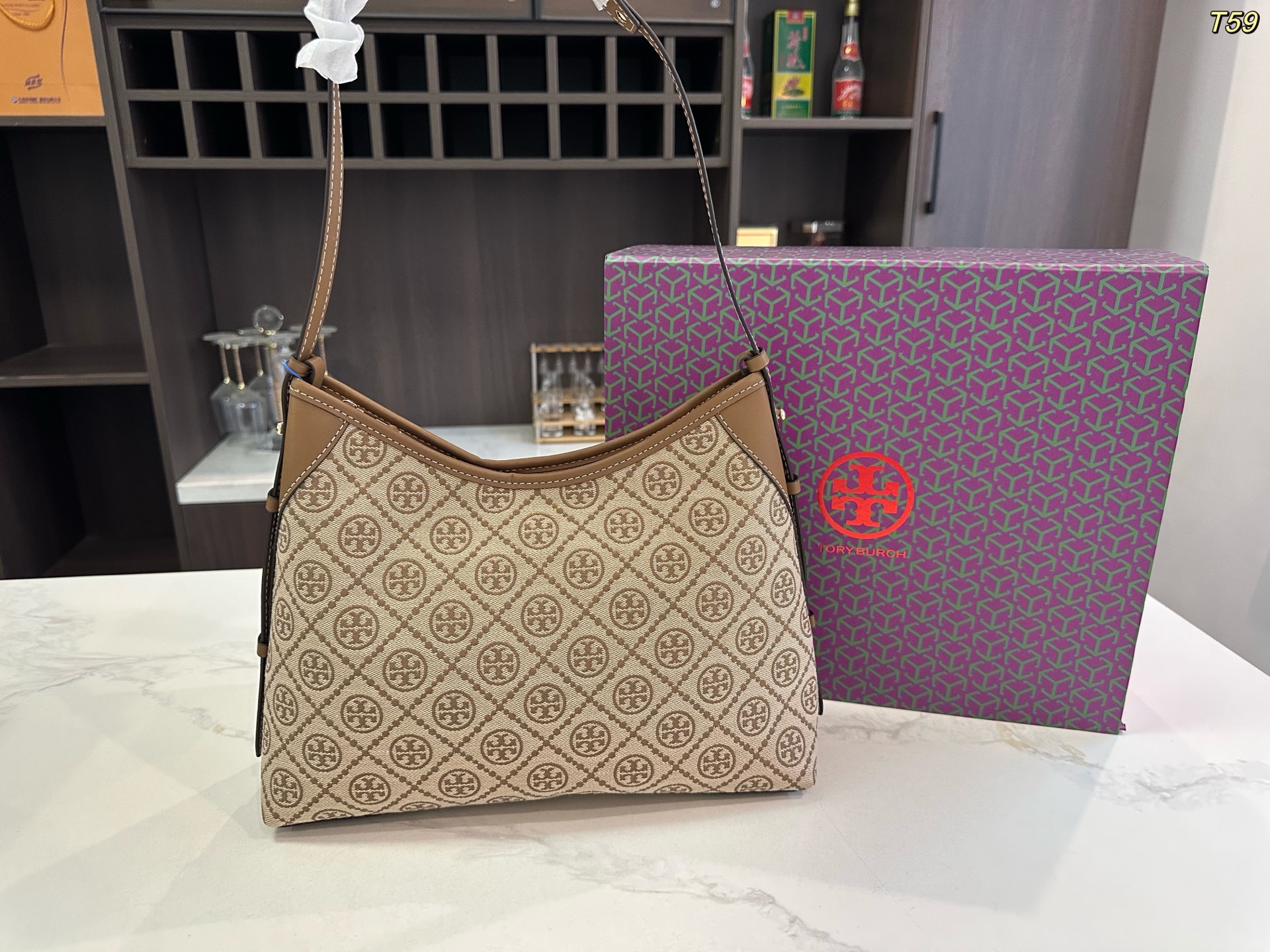 Tory Burch TB hobo croissant bag