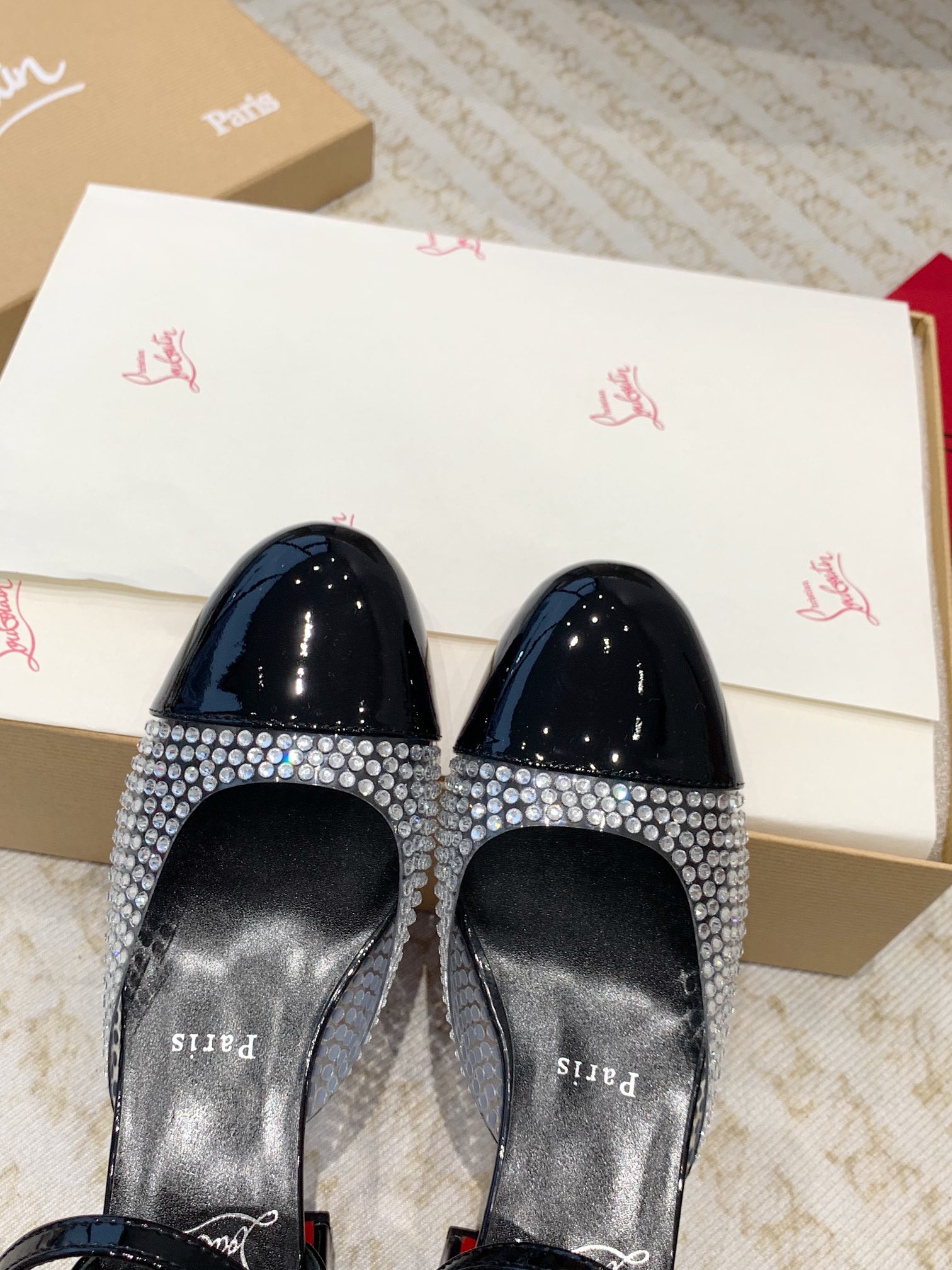 ChristianLouboutin 24ss Mary Jane CL red-bottom shoes sandals high heels