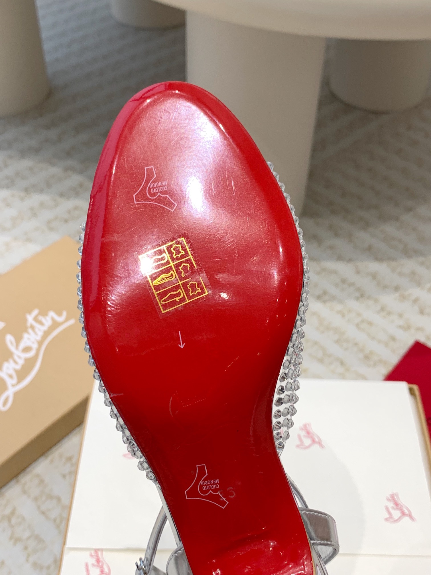 ChristianLouboutin 24ss Mary Jane CL red-bottom shoes sandals high heels