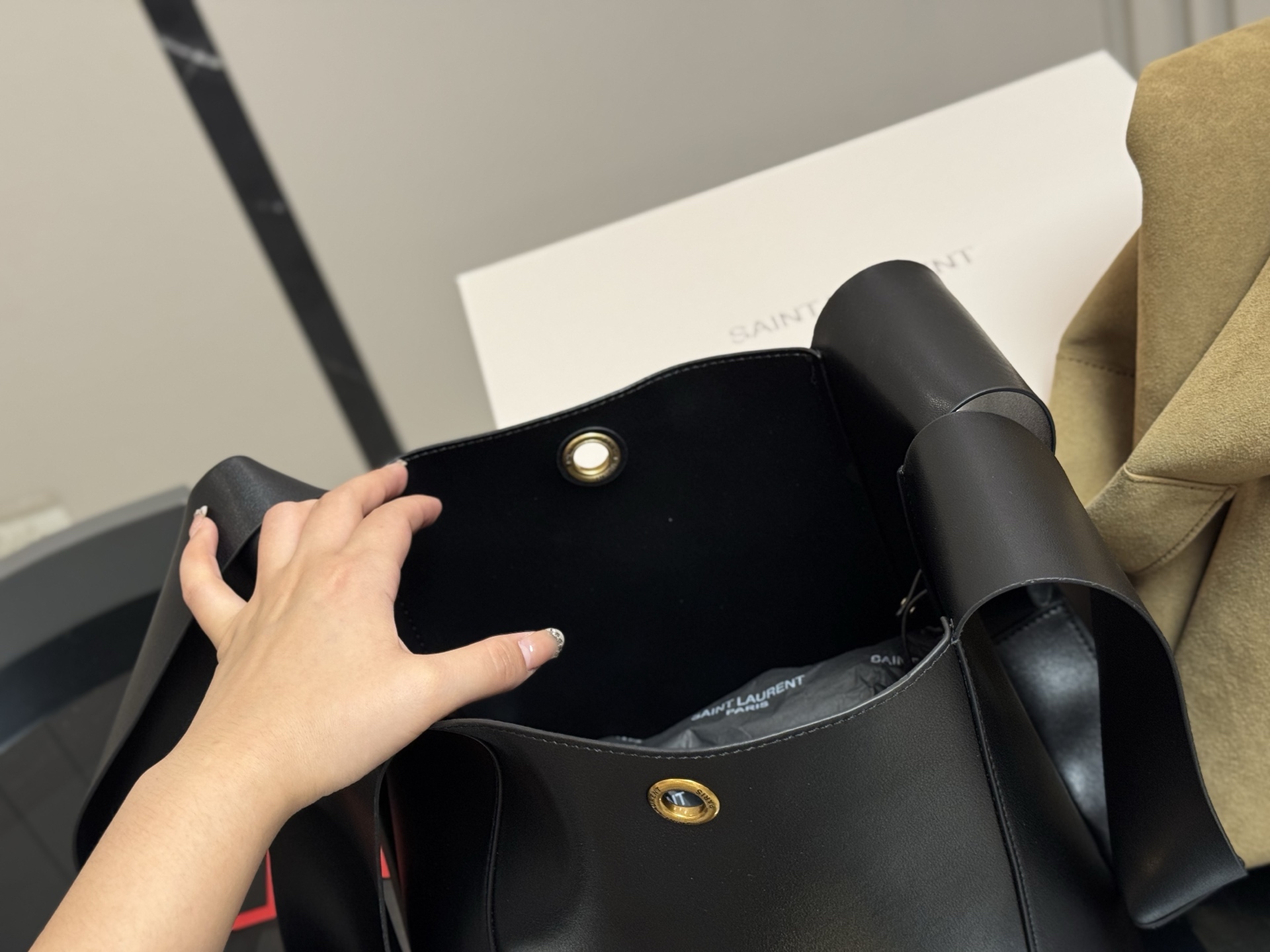 YSL Saint Laurent Bucket Hobo Bag