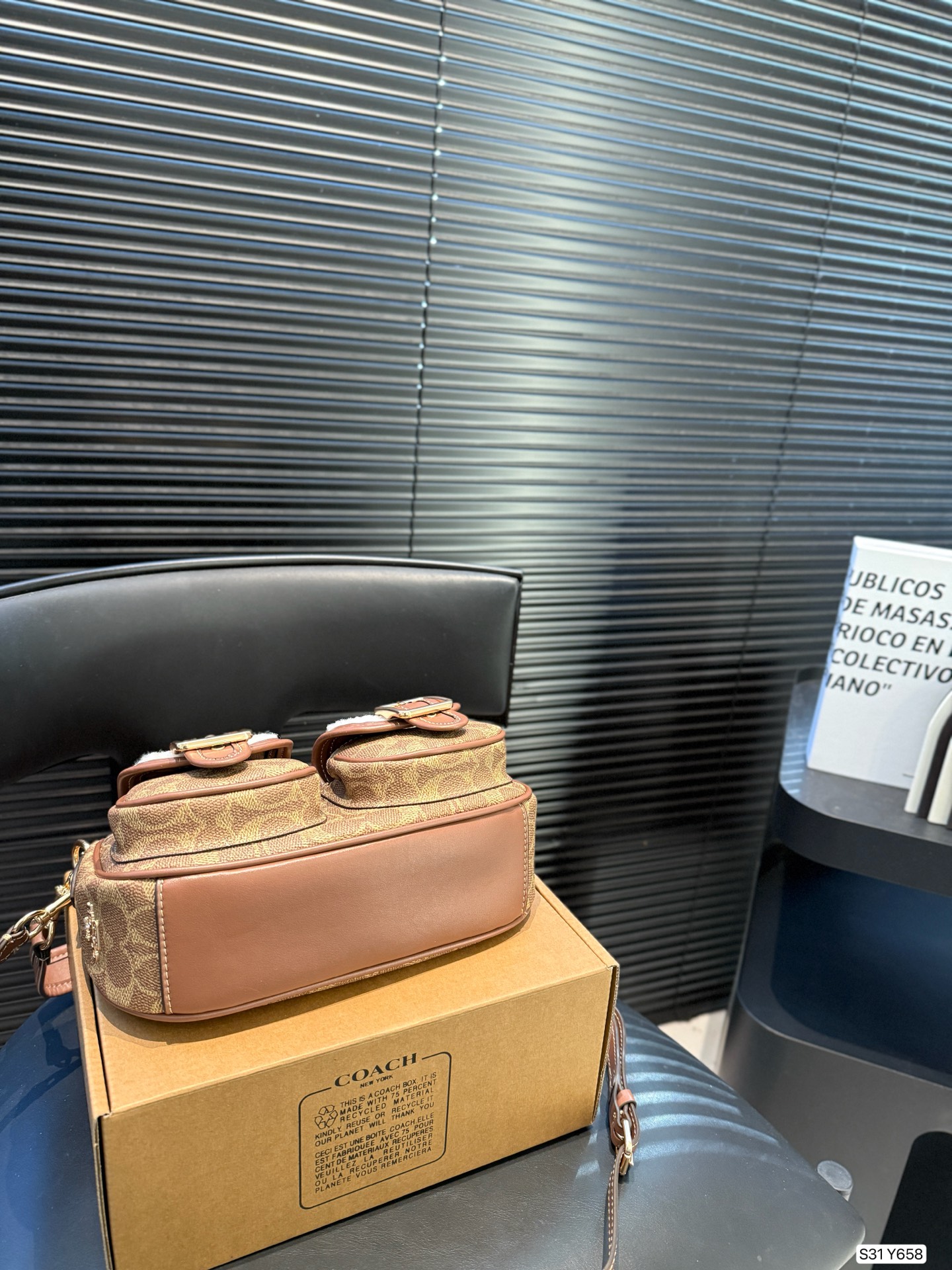 COACH Denim Ashton 25 Bag