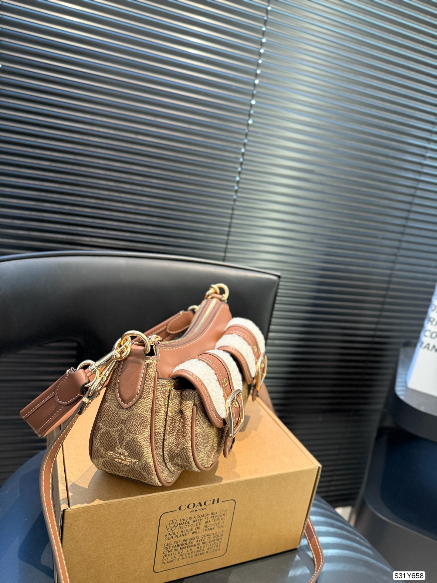 COACH Denim Ashton 25 Bag