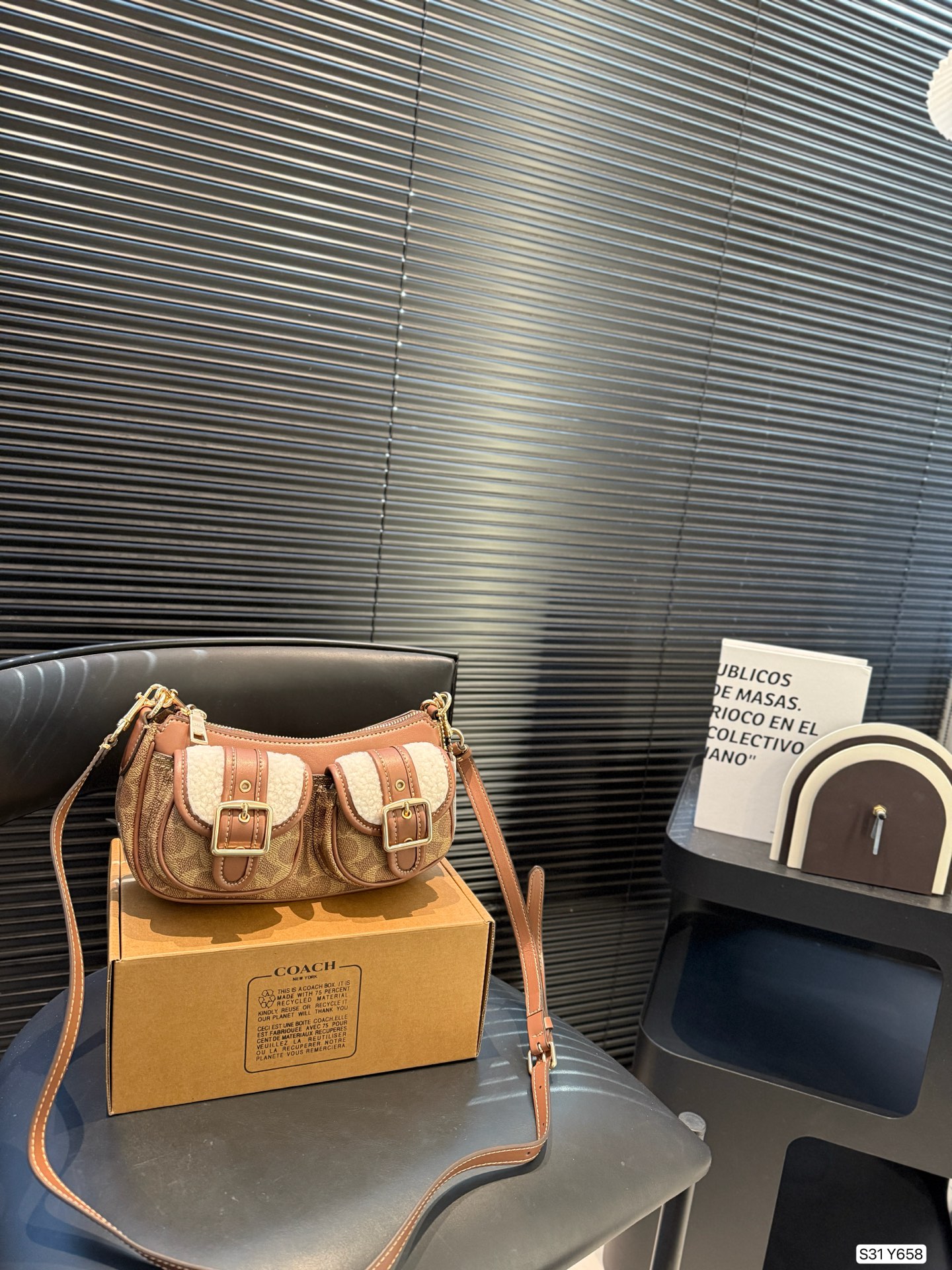 COACH Denim Ashton 25 Bag