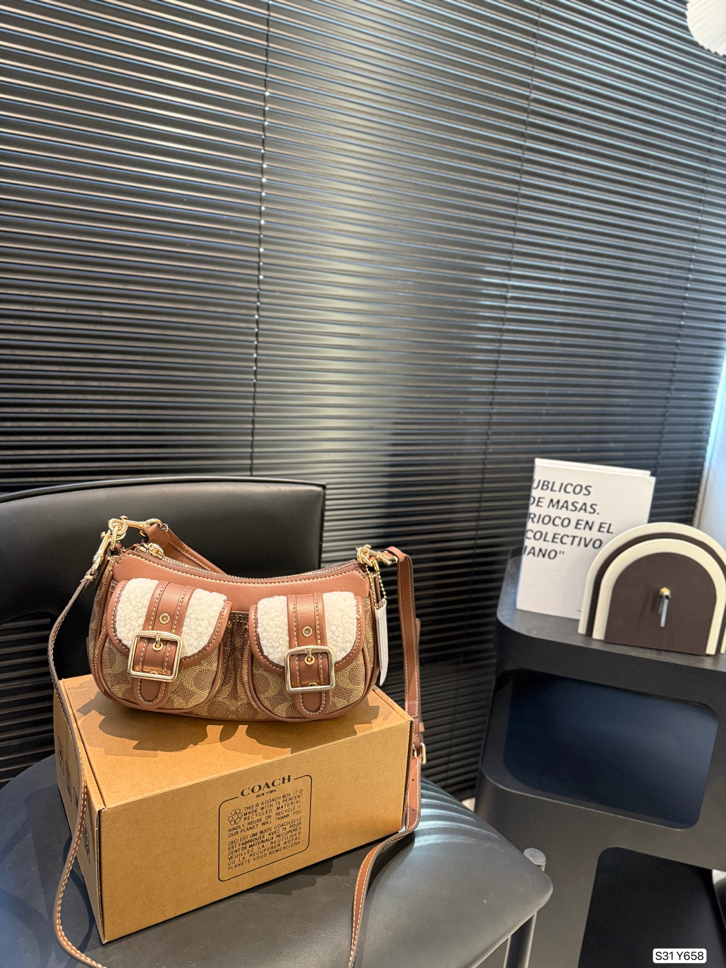 COACH Denim Ashton 25 Bag