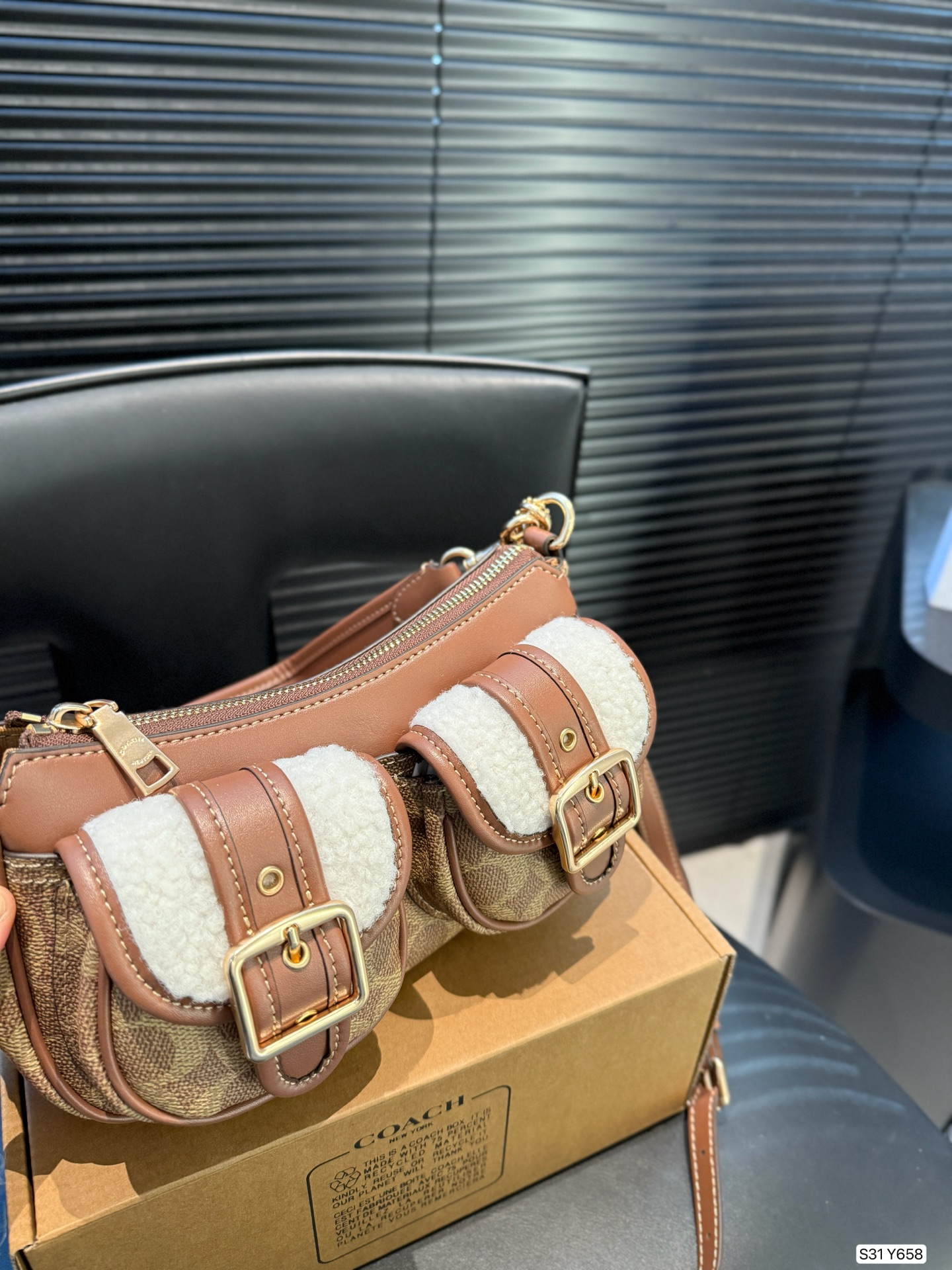 COACH Denim Ashton 25 Bag